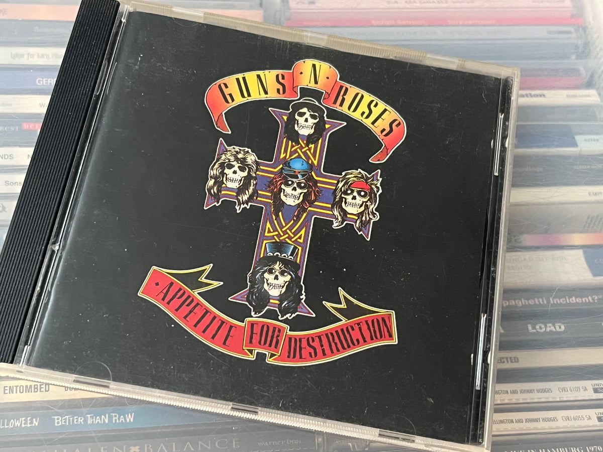 Guns N' Roses – Appetite For Destruction (vg/vg+) mycket märken, spelar felfritt hos mig