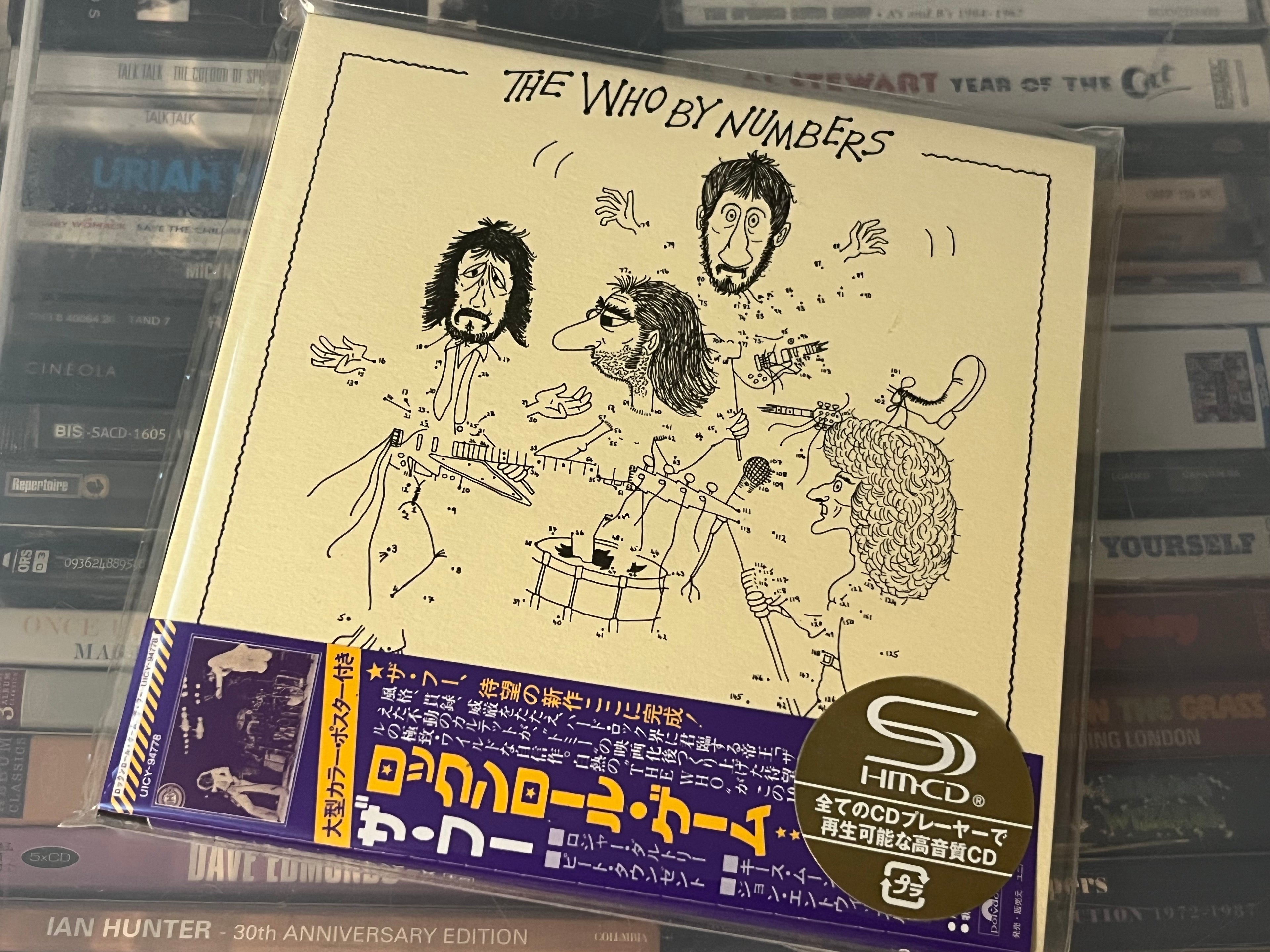 The Who – The Who By Numbers (NM/NM) JAPAN-11 Limited Ed SHM-CD Remaster +3 bonusspår!