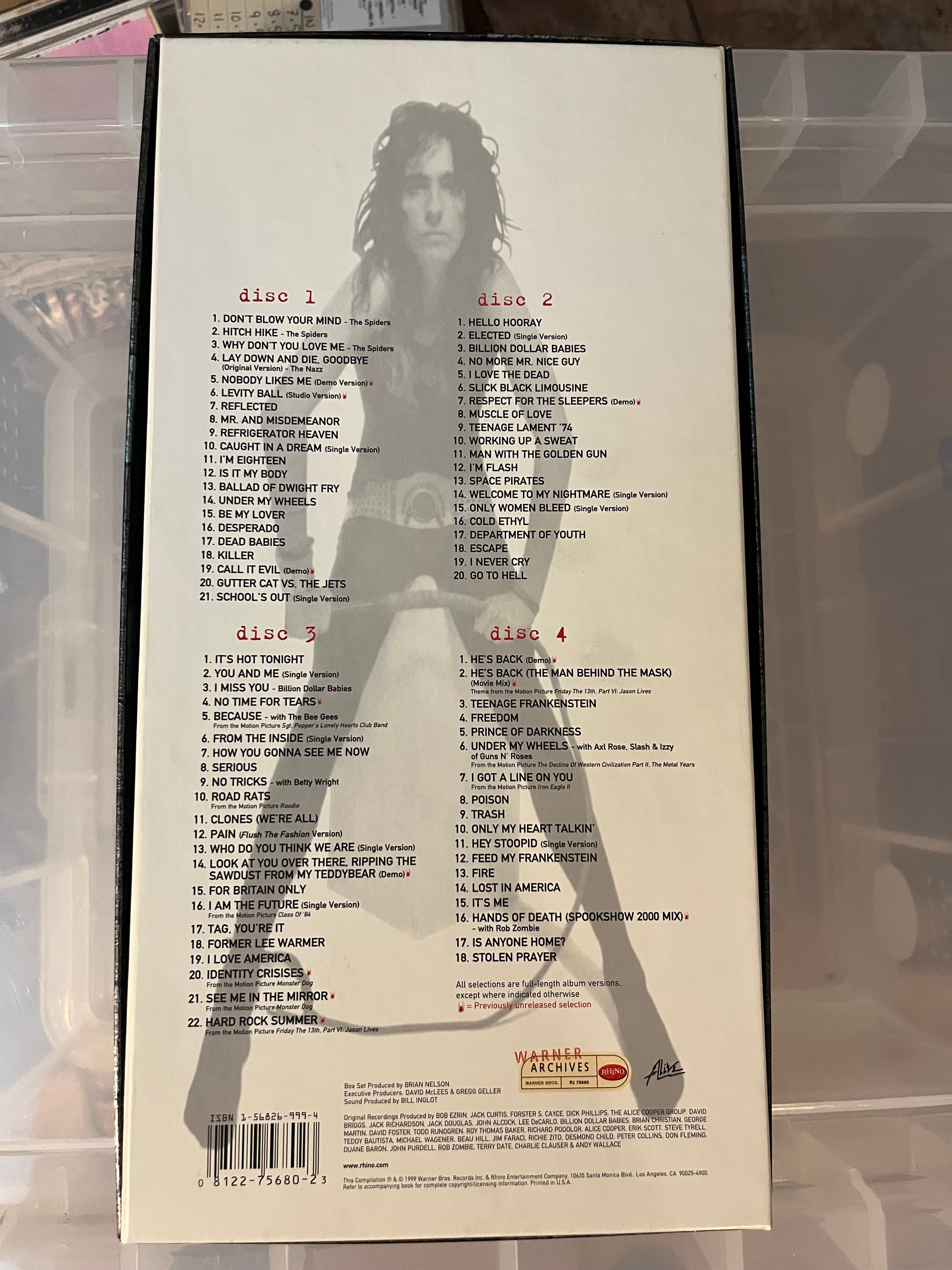 Alice Cooper – The Life And Crimes Of Alice Cooper (NM/NM) EU-99 4CD Boxset!