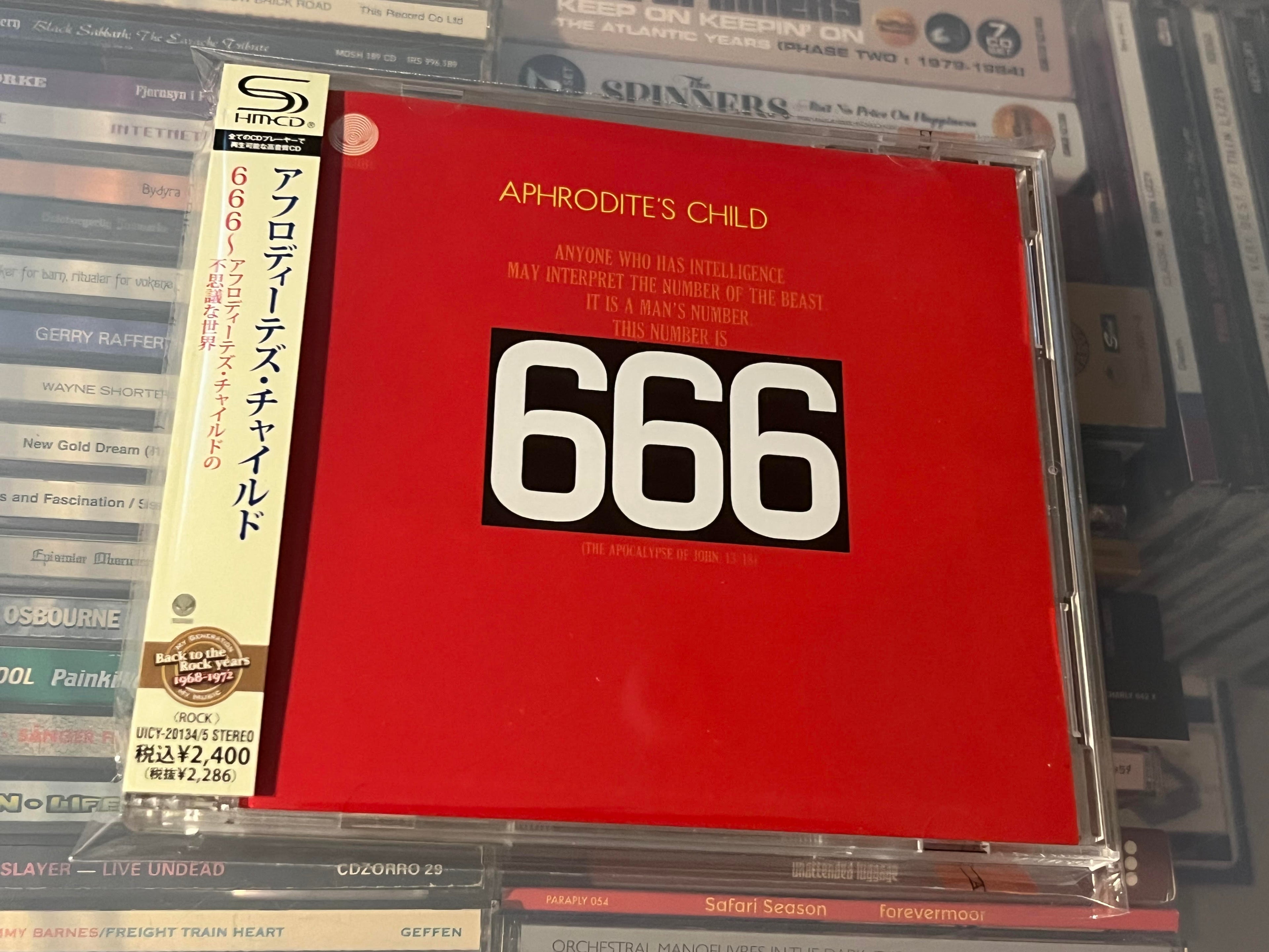 Aphrodite's Child ‎– 666 (NM/NM) JAPAN-10 2CD SHM-CD