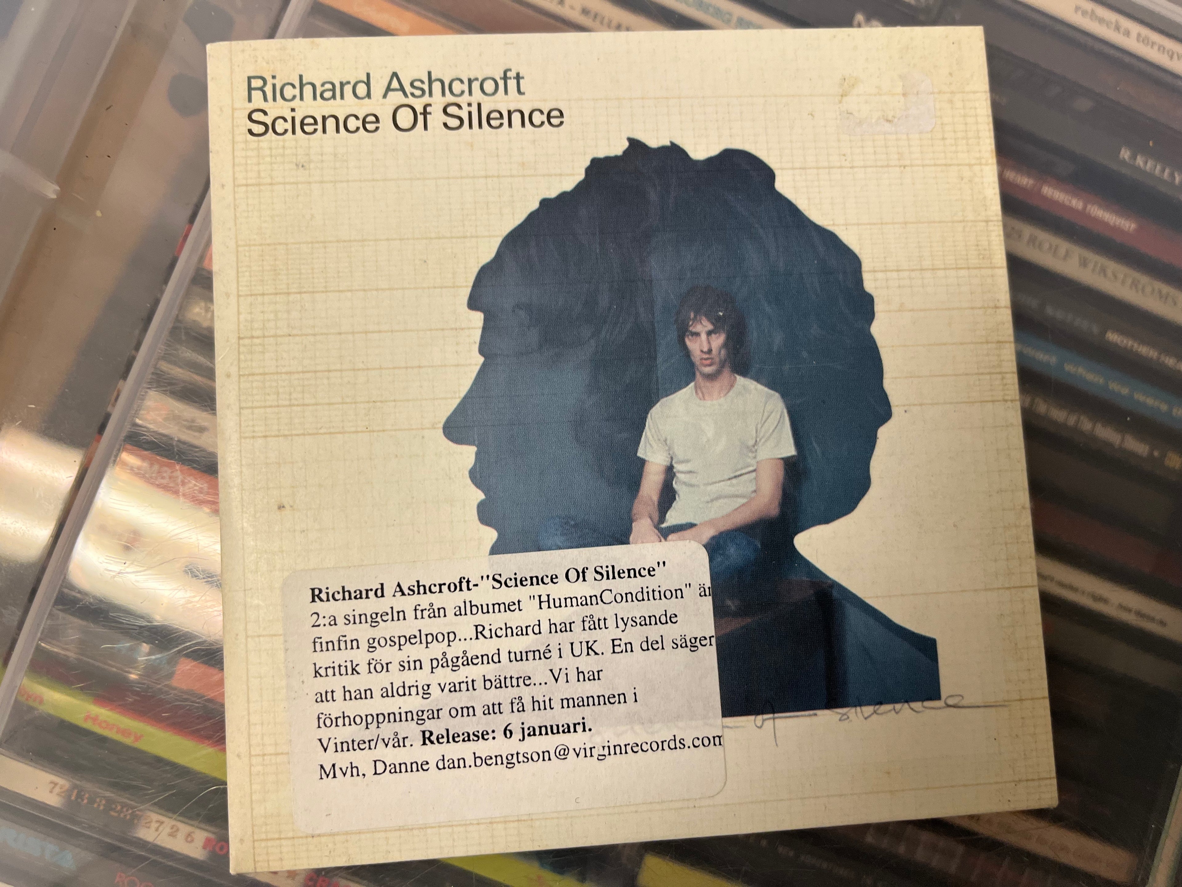 Richard Ashcroft – Science Of Silence (NM/vg+) promo-sticker
