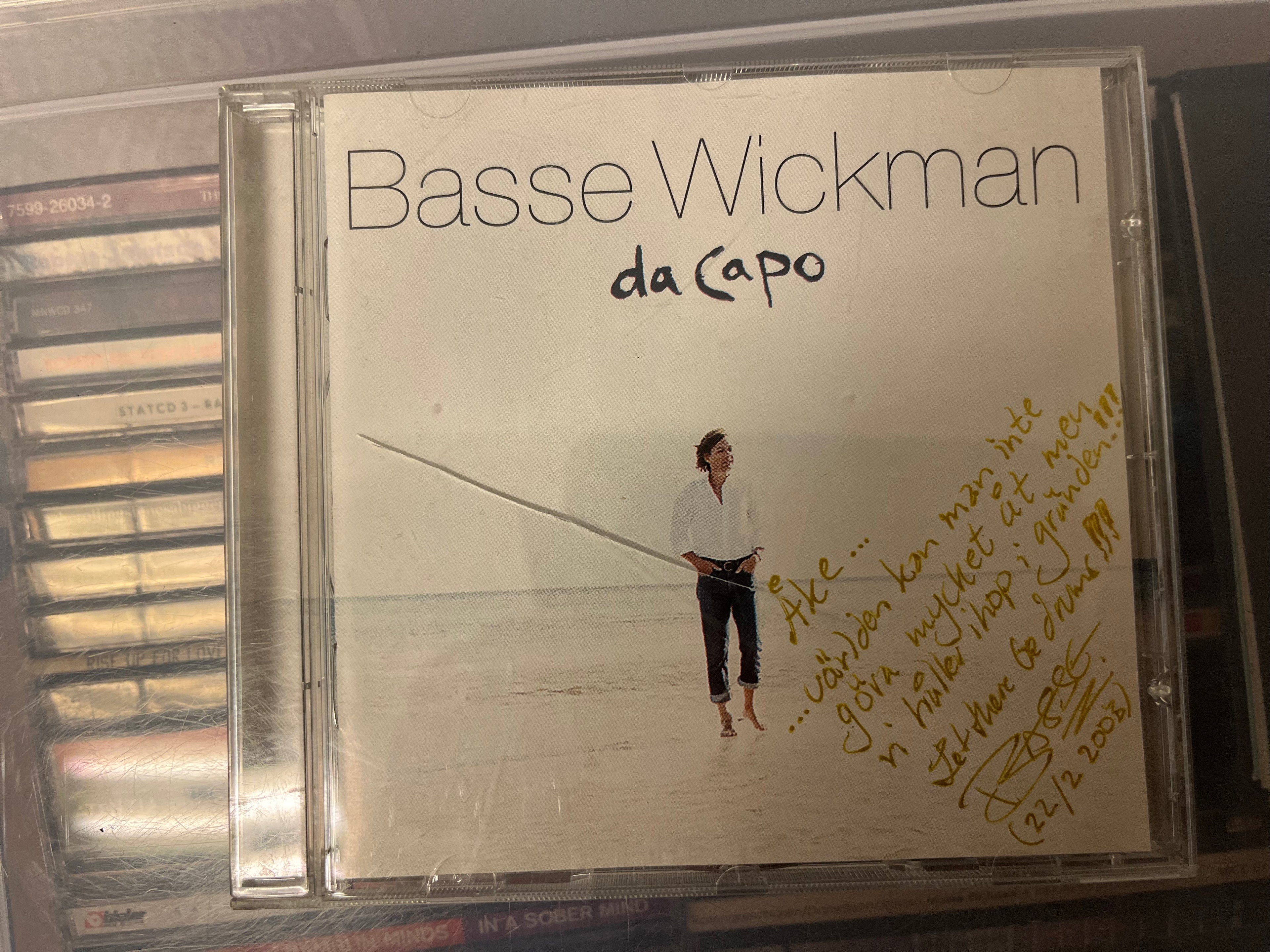 Basse Wickman – Da Capo (NM/vg+) Signerad till Åke!