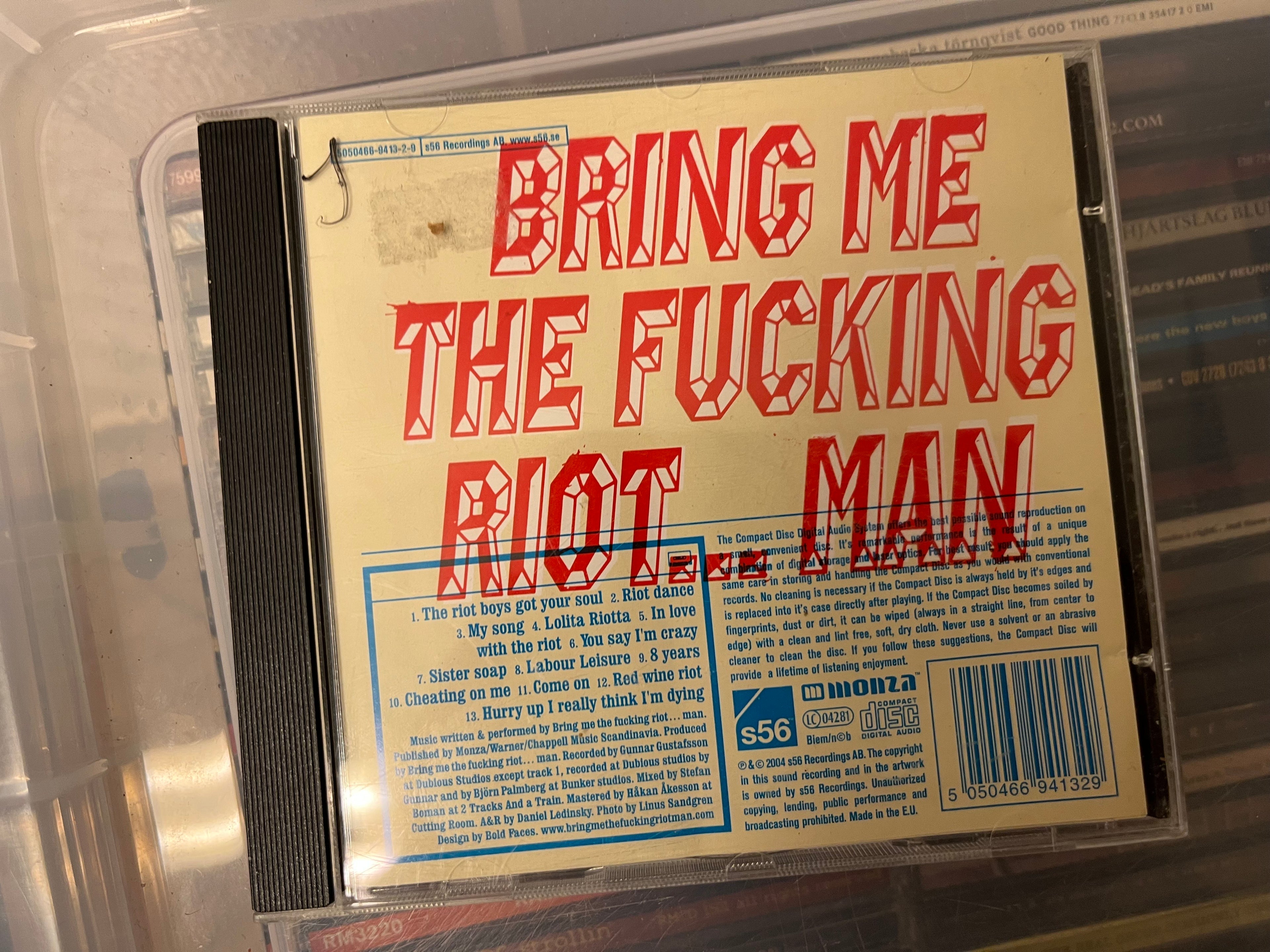 Bring Me The Fucking Riot...Man - s/t (NM/vg+)