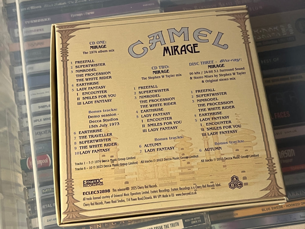 Camel ‎– Mirage (NM/NM) UK-25 2CD+Blu-ray Clamshell box!