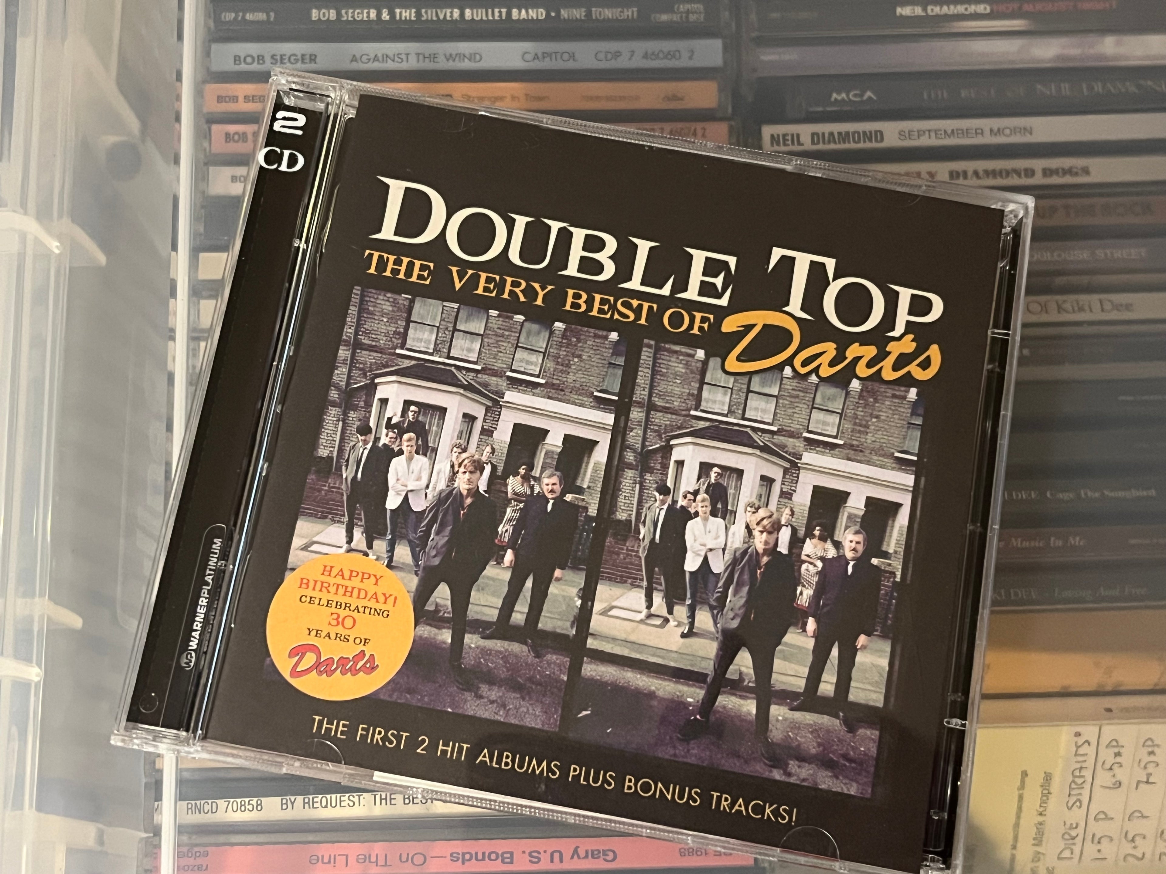 Darts ‎– Double Top - The Very Best Of Darts (NM/NM) 2CD +22 bonusspår!