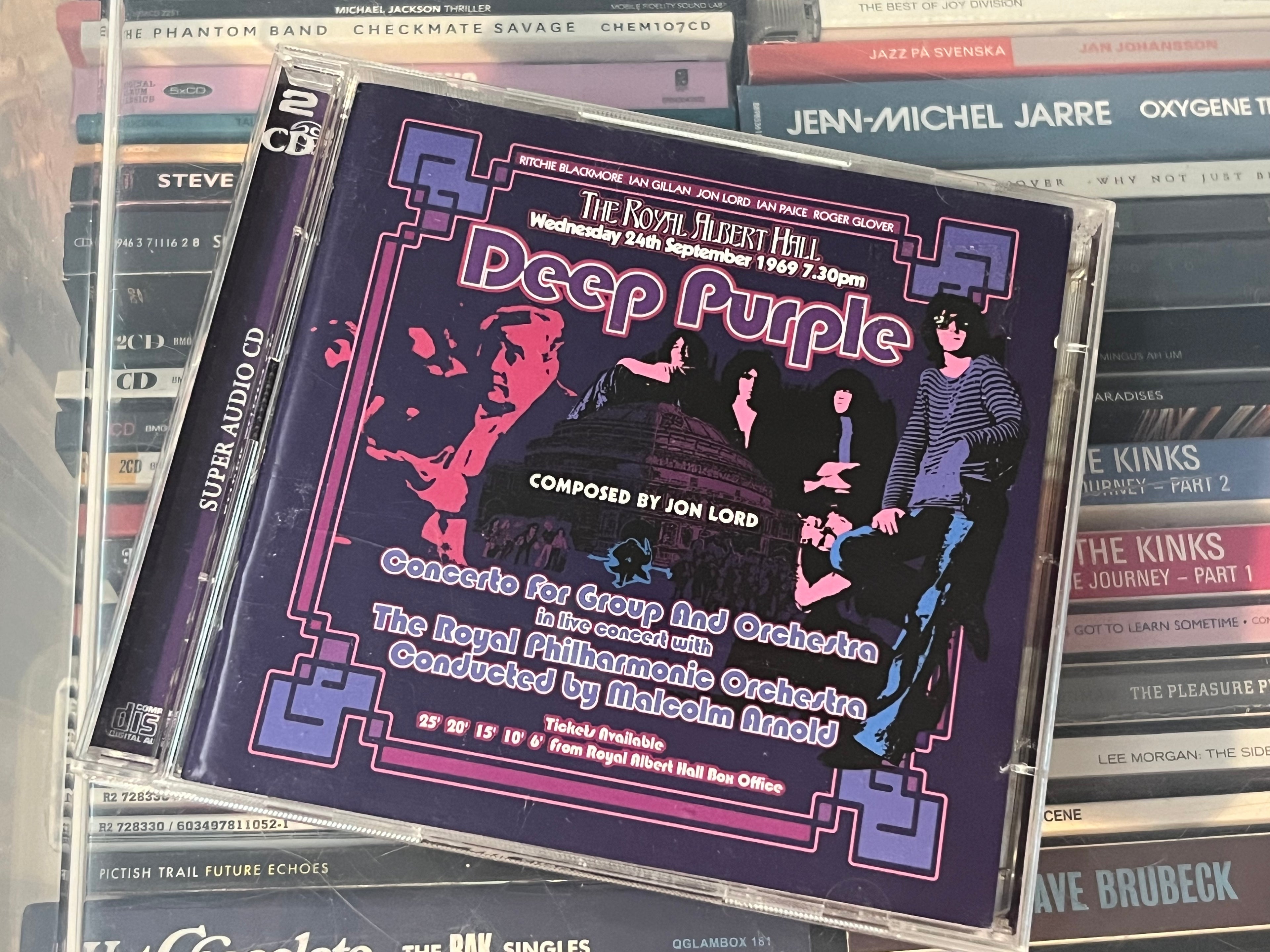 Deep Purple, The Royal Philharmonic Orchestra – Concerto For Group And Orchestra (NM/vg+) EU-02 2CD Super Audio-CD Hybrid. Små märken booklet