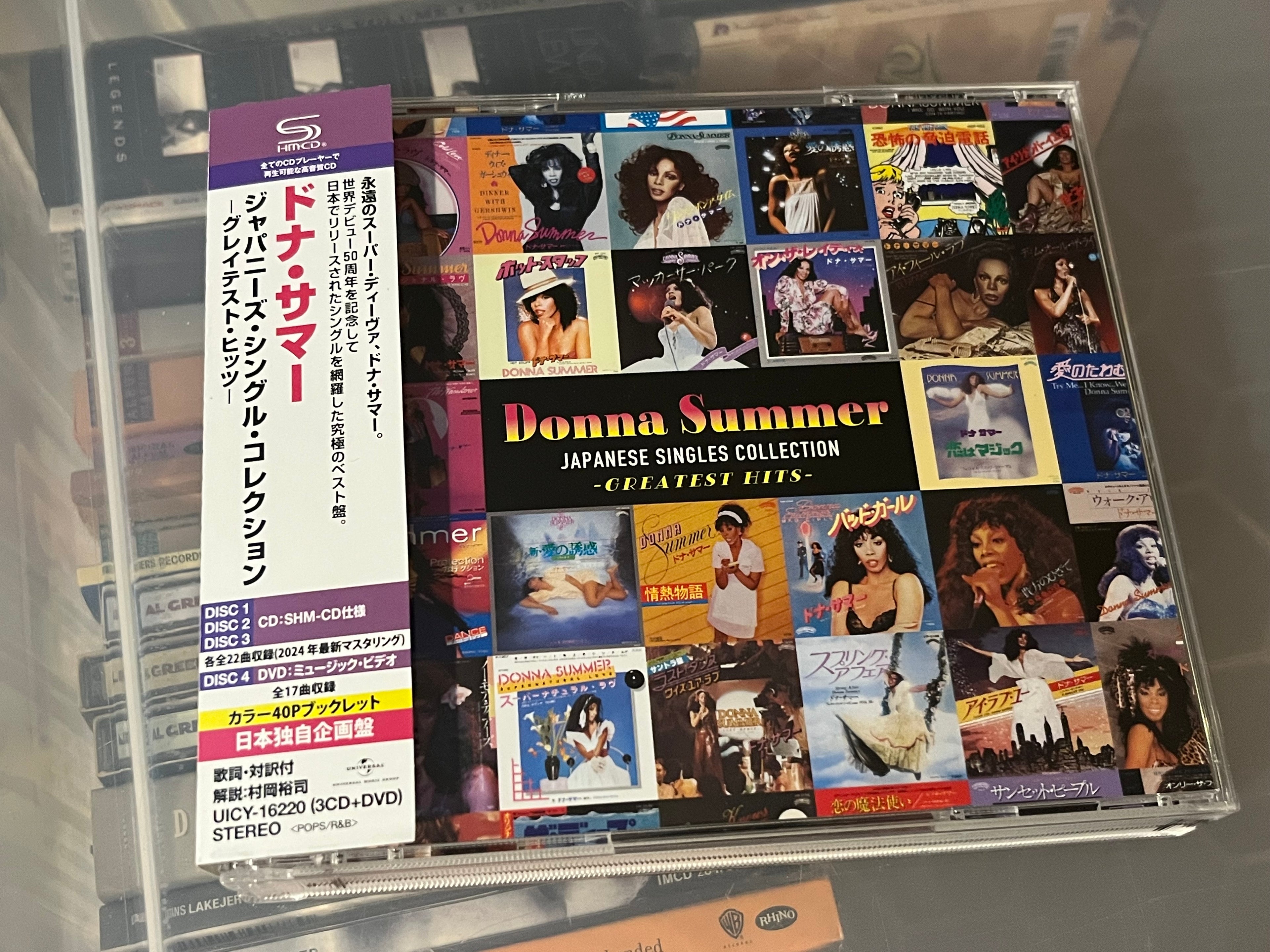 Donna Summer ‎– Japanese Singles Collection - Greatest Hits (NM/NM) 3CD+DVD JAPAN-24 SHM-CD