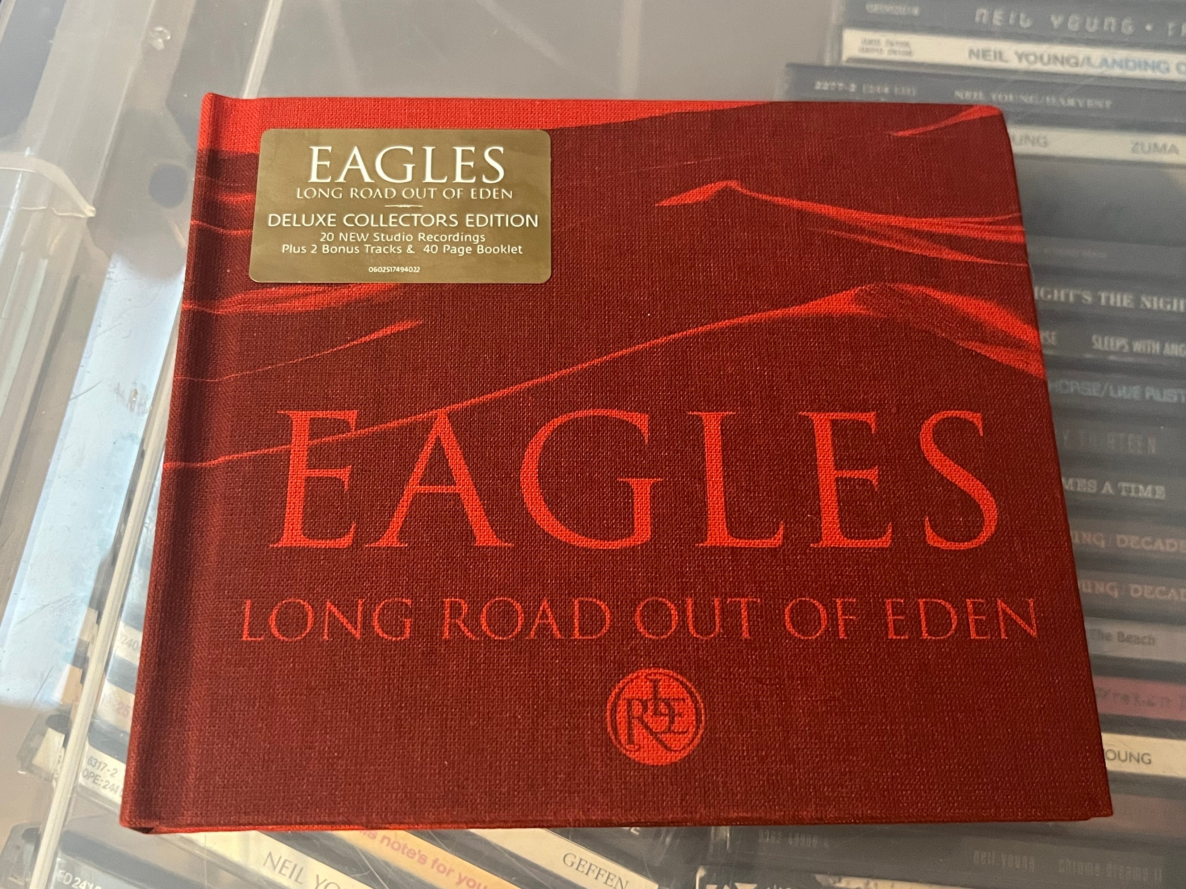 Eagles ‎– Long Road Out Of Eden (NM/NM) Deluxe Red Linen cloth digibook-version!