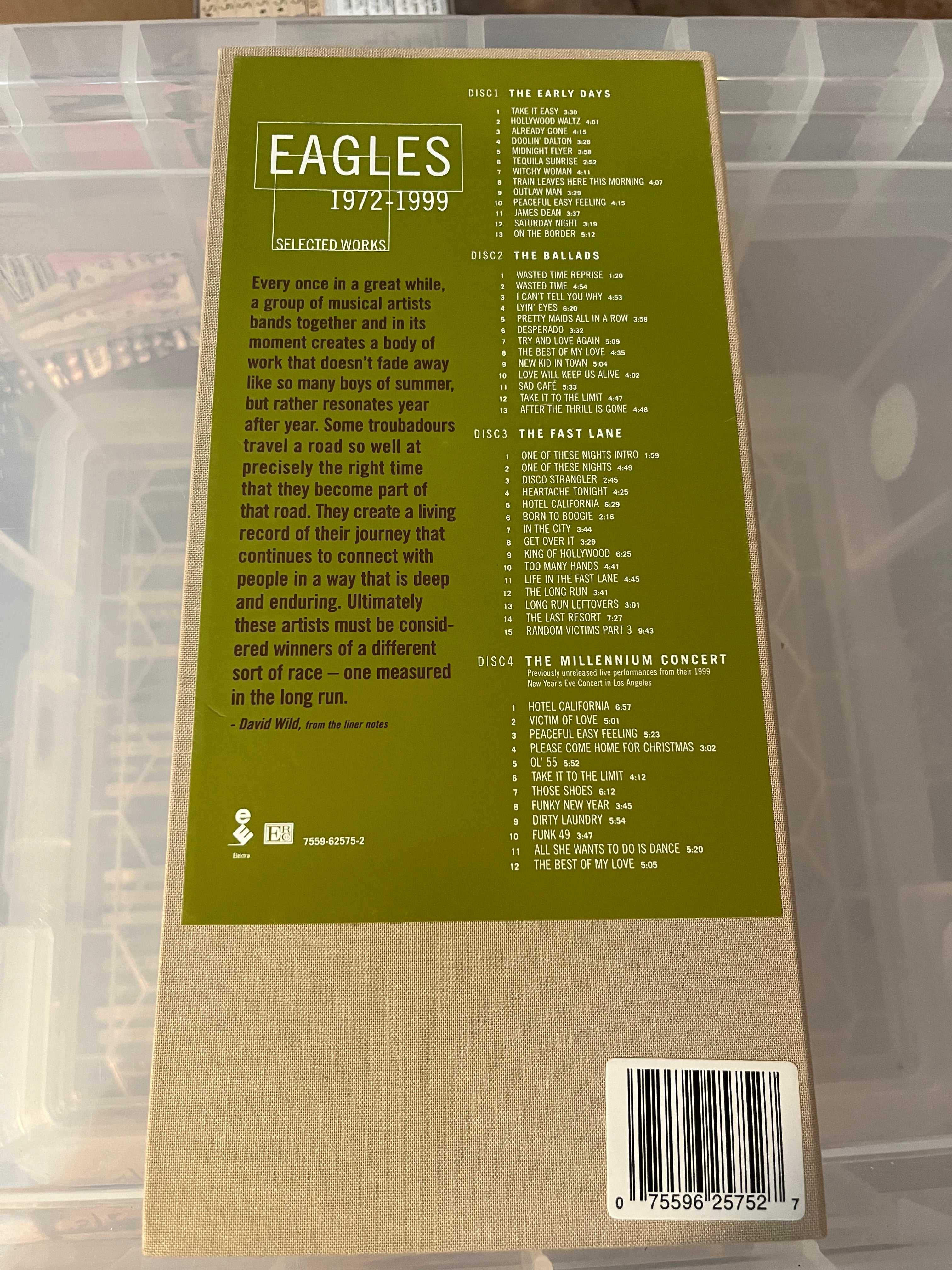 Eagles – Selected Works 1972-1999 (NM/vg+) EU-00 4CD Longbox