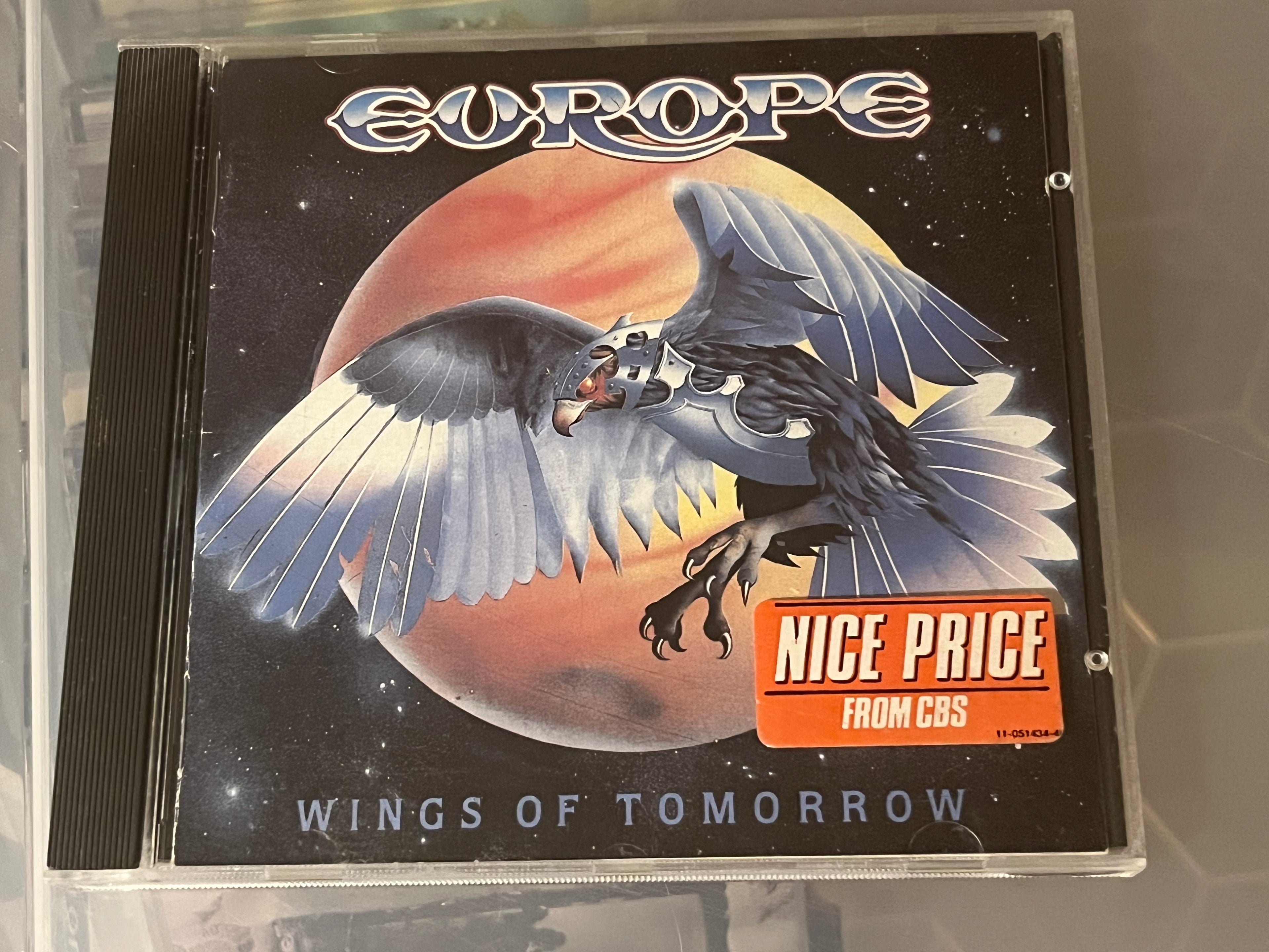 Europe – Wings Of Tomorrow (NM/NM) Andra eu-pressen från -88.