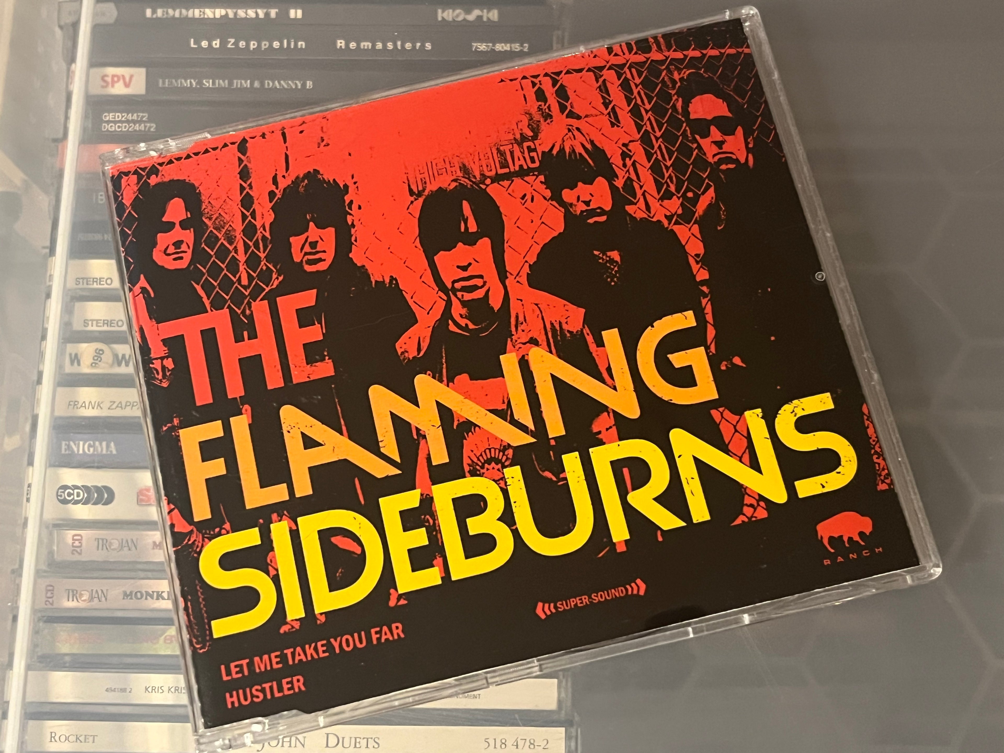 The Flaming Sideburns ‎– Let Me Take You Far / Hustler (NM/NM) 2-spårs single slimcase