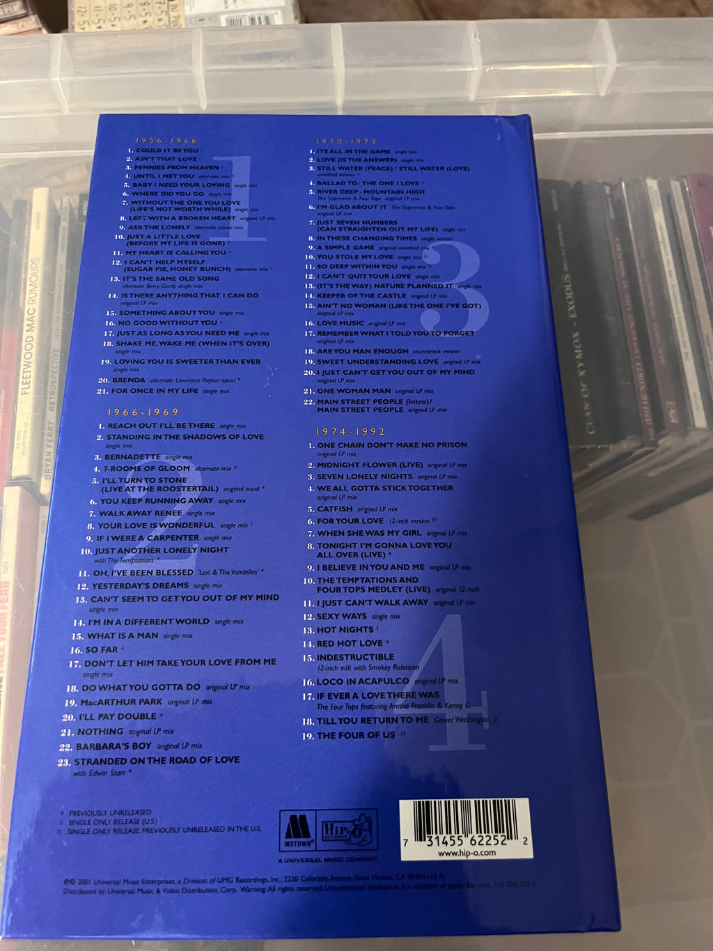 Four Tops ‎– Fourever (NM/NM) US-01 4CD Longbox!