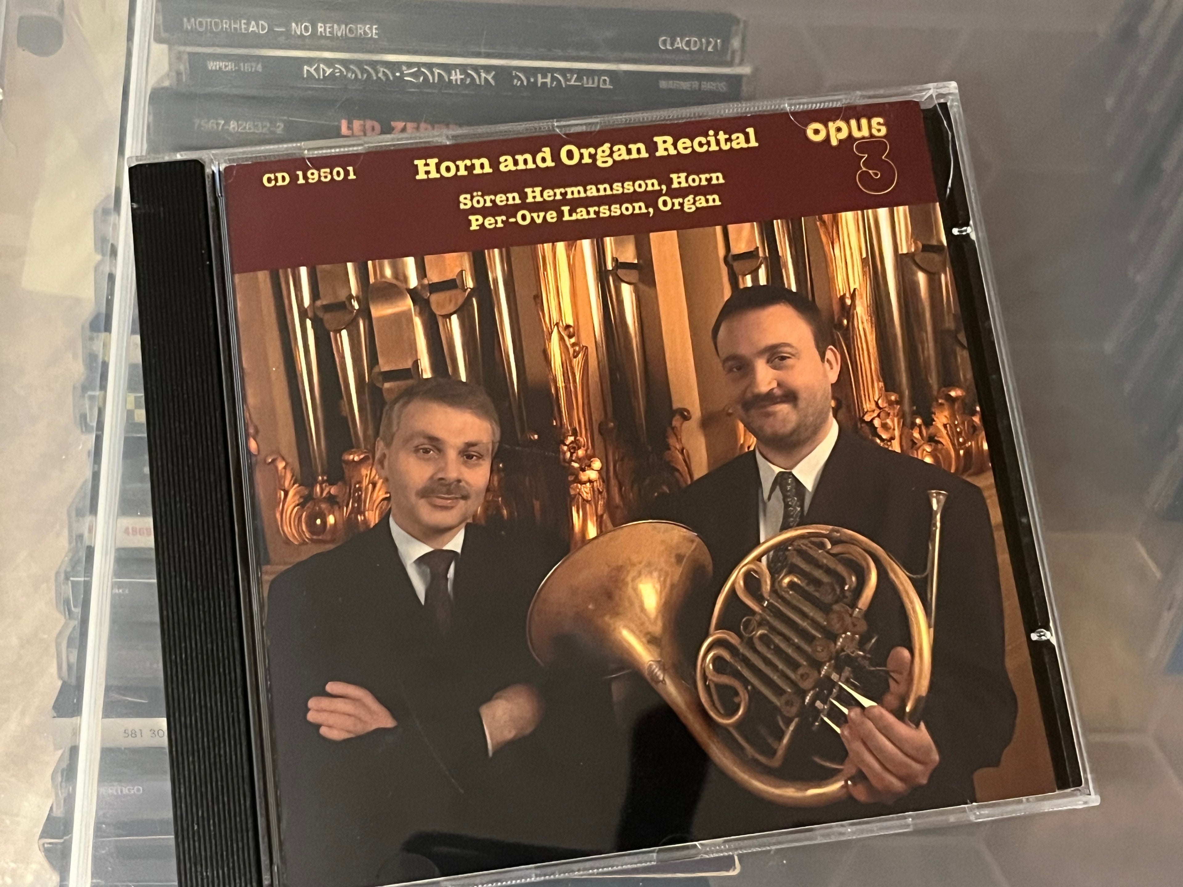 Sören Hermansson - Per-Ove Larsson ‎– Horn And Organ Recital (NM/NM)