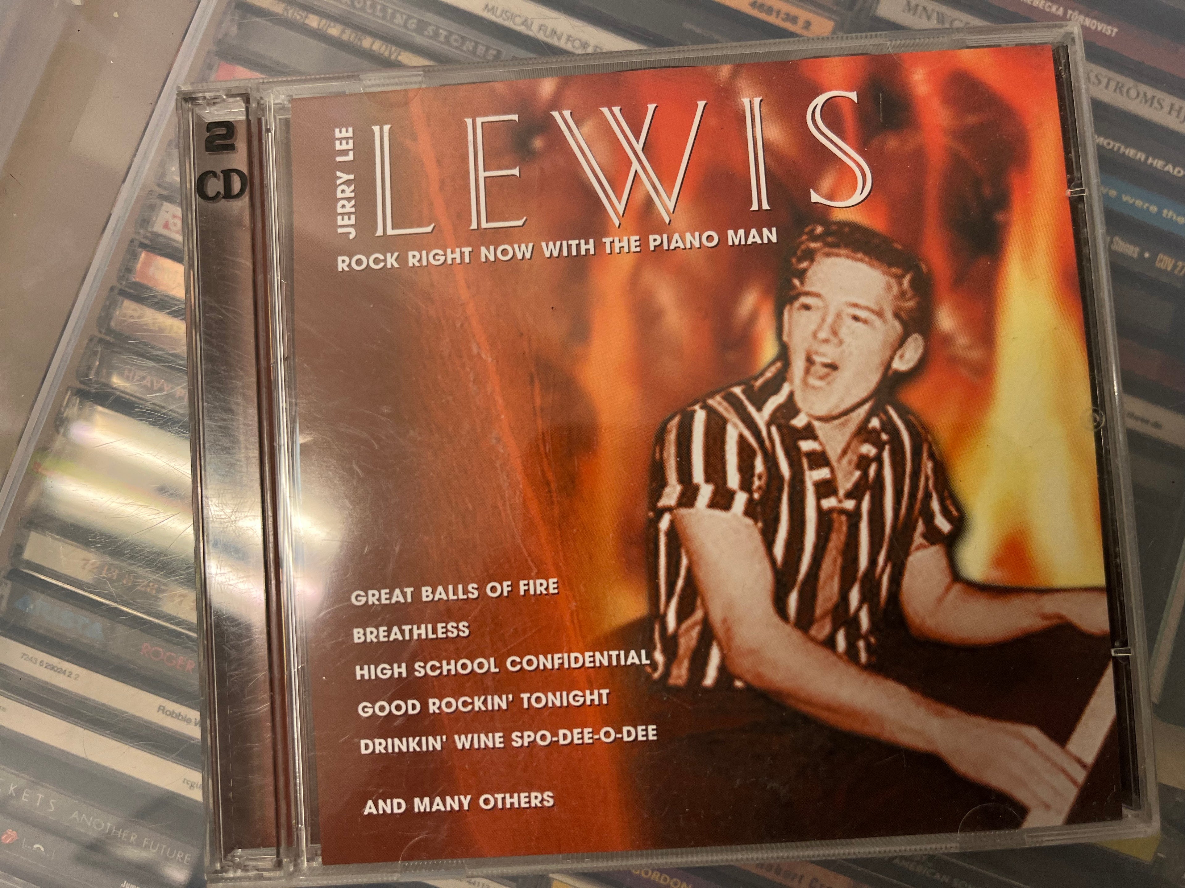 Jerry Lee Lewis – Rock Right Now With The Piano Man (NM/NM) 2CD