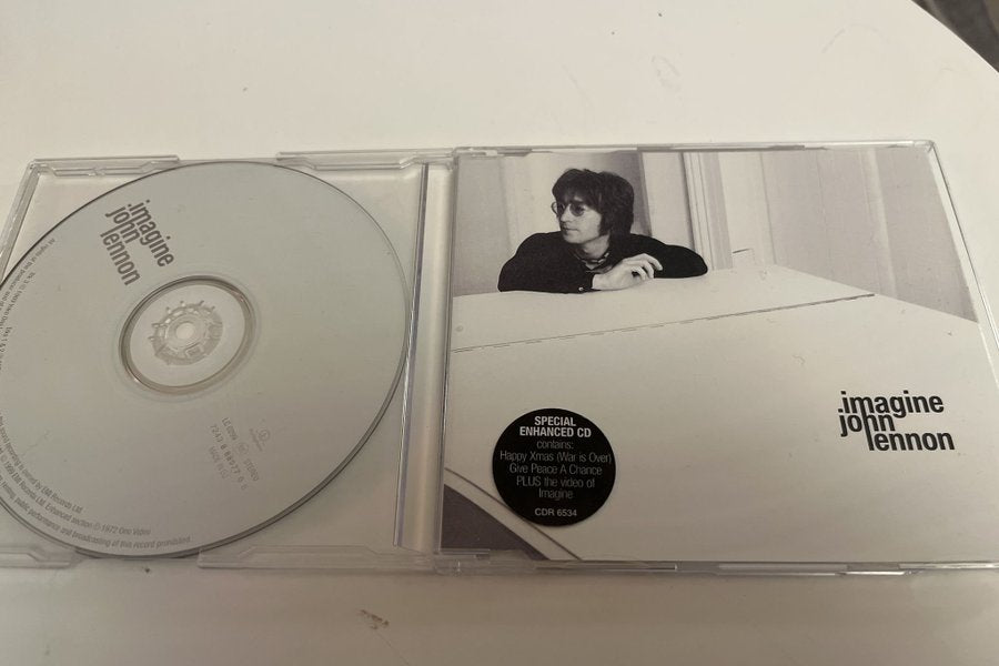 John Lennon - Imagine (NM/NM) 4-spårs single slimcase