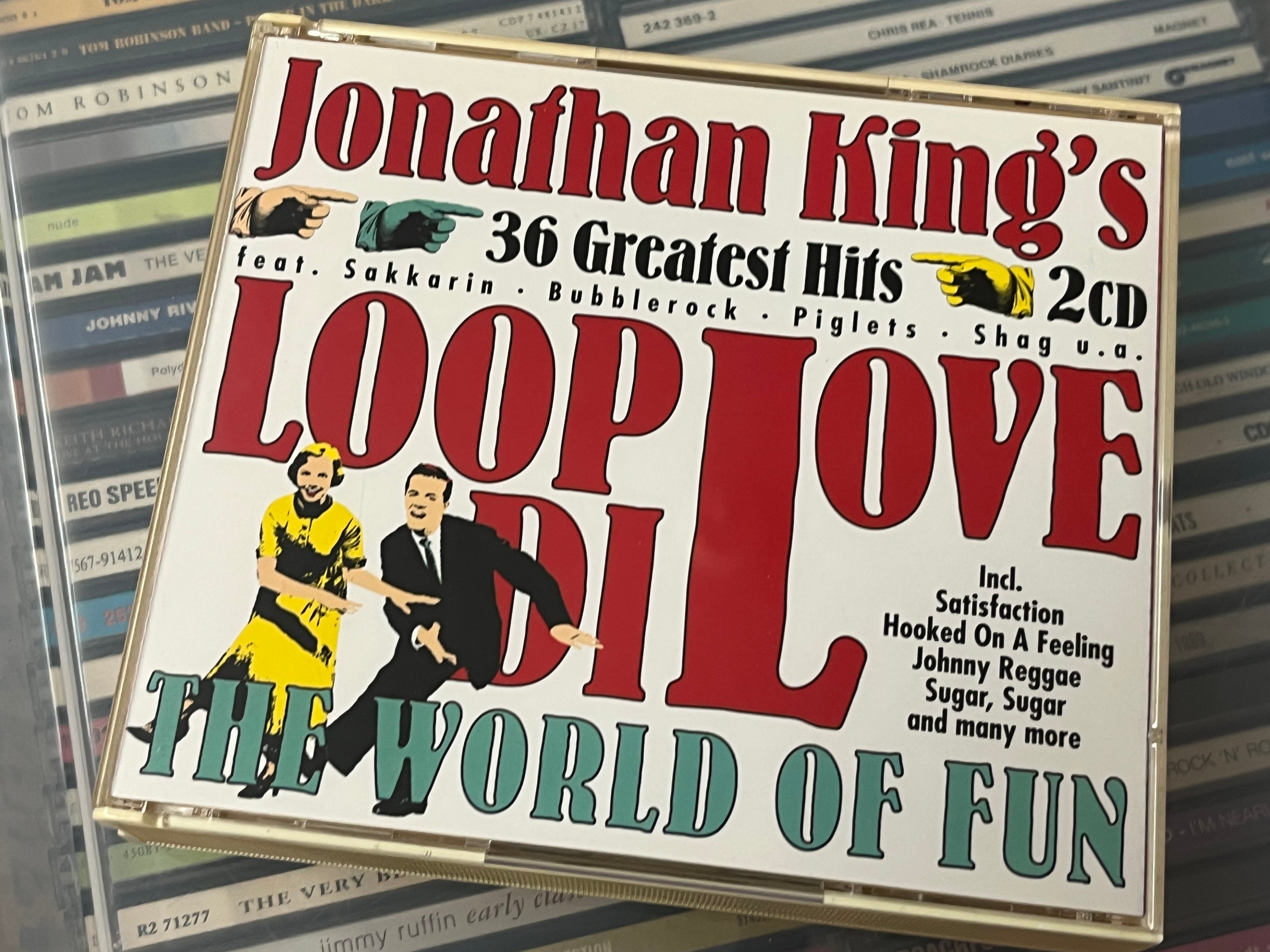 Jonathan King ‎– Jonathan King's 36 Greatest Hits - Loop Di Love (NM/NM) 2CD Tjockbox!