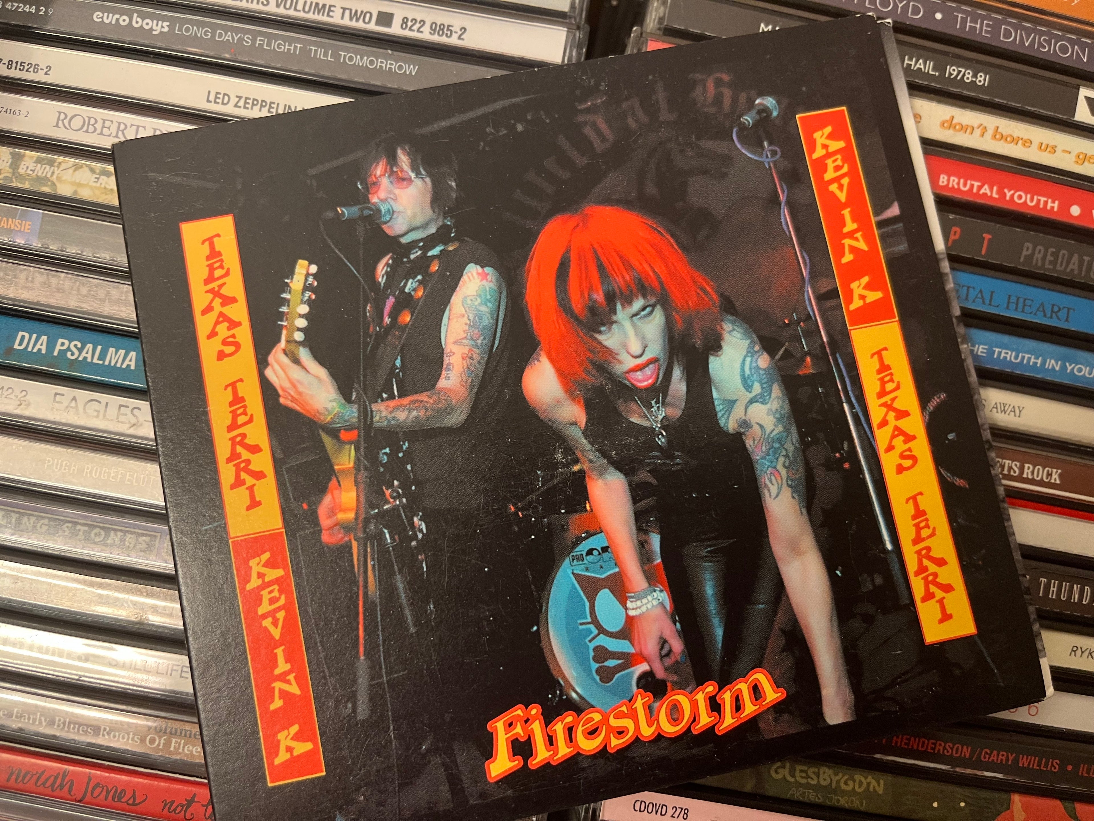 Texas Terri / Kevin K ‎– Firestorm (NM/vg+) SIGNED!