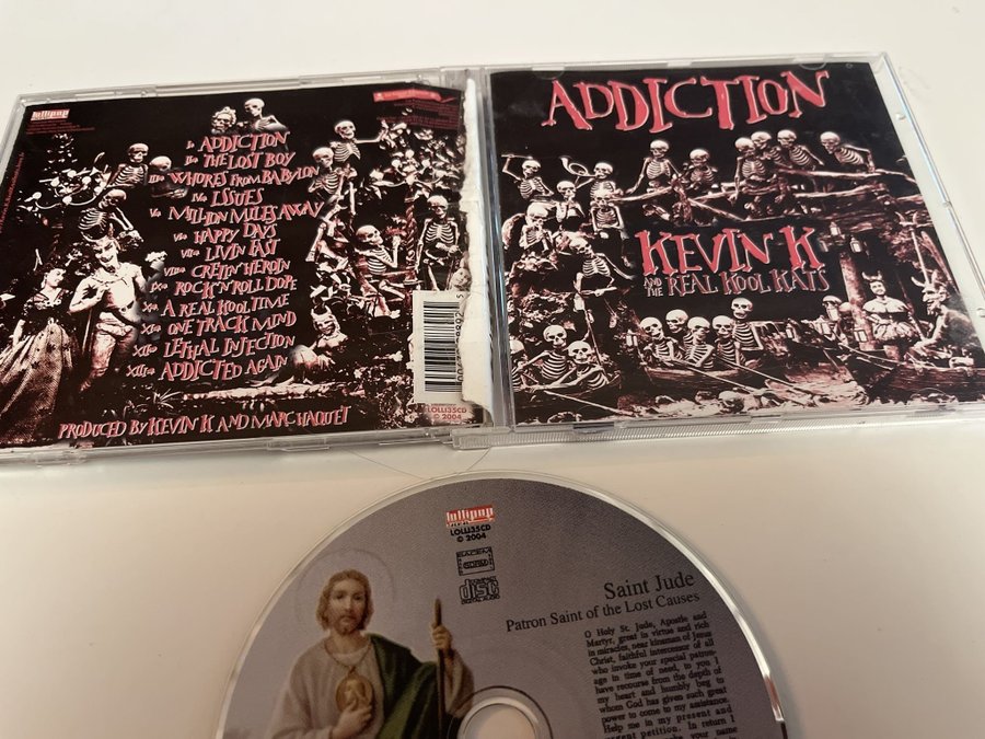 Kevin K & The Real Kool Kats ‎– Addiction (NM/vg) egentillverkad spine - se bild