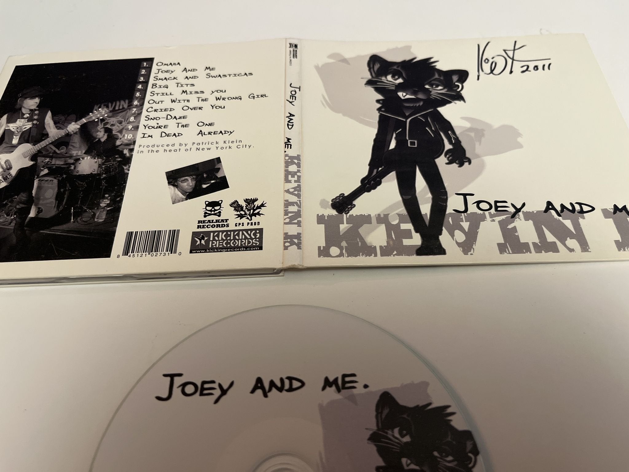 Kevin K ‎– Joey And Me (NM/vg+) SIGNED!!