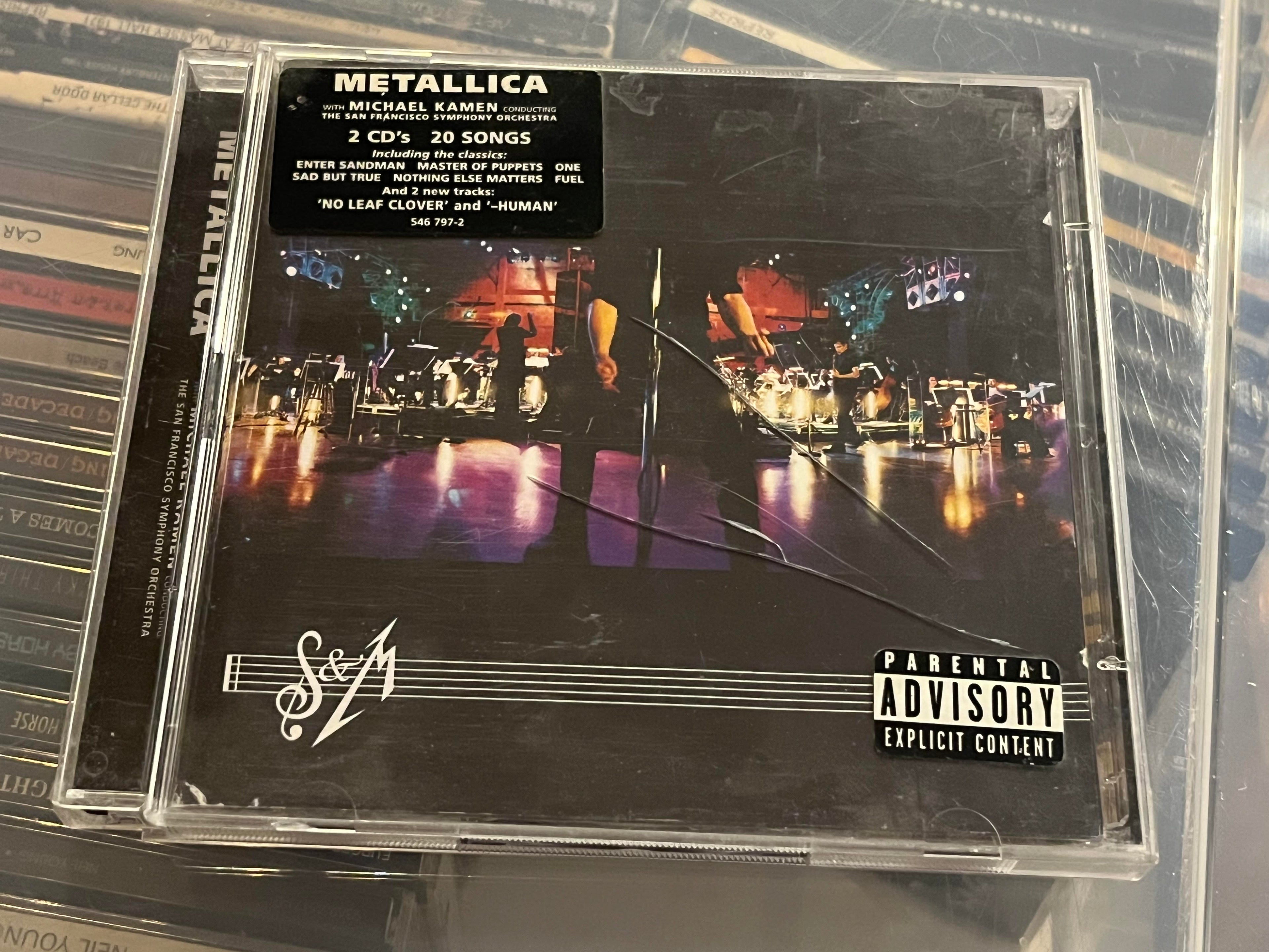 Metallica – S&M (vg+/vg) 2CD slitet booklet, trasig jwl case (med hypesticker)