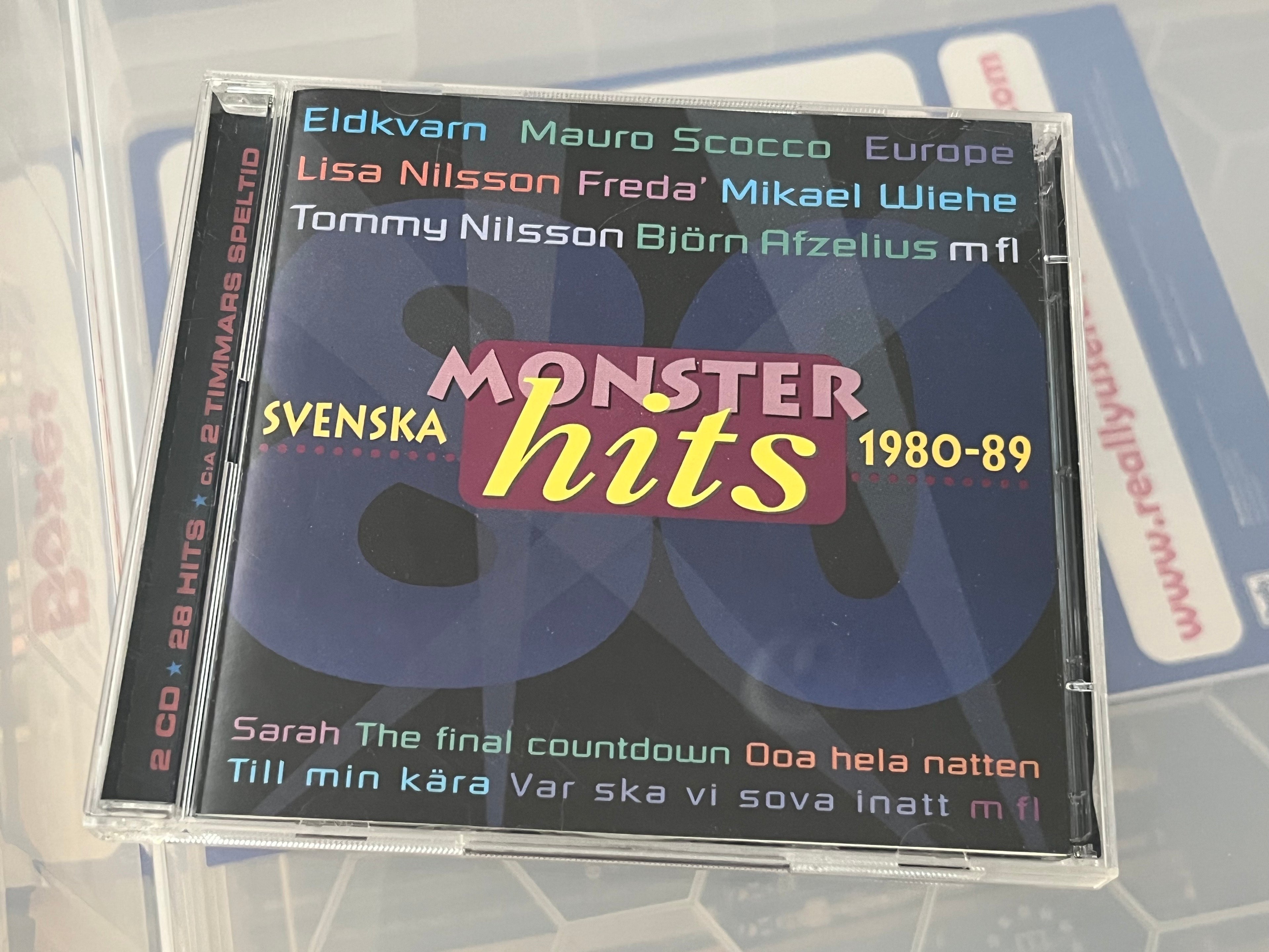 Various ‎– Svenska Monster Hits 1980-89 (NM/NM) 2CD