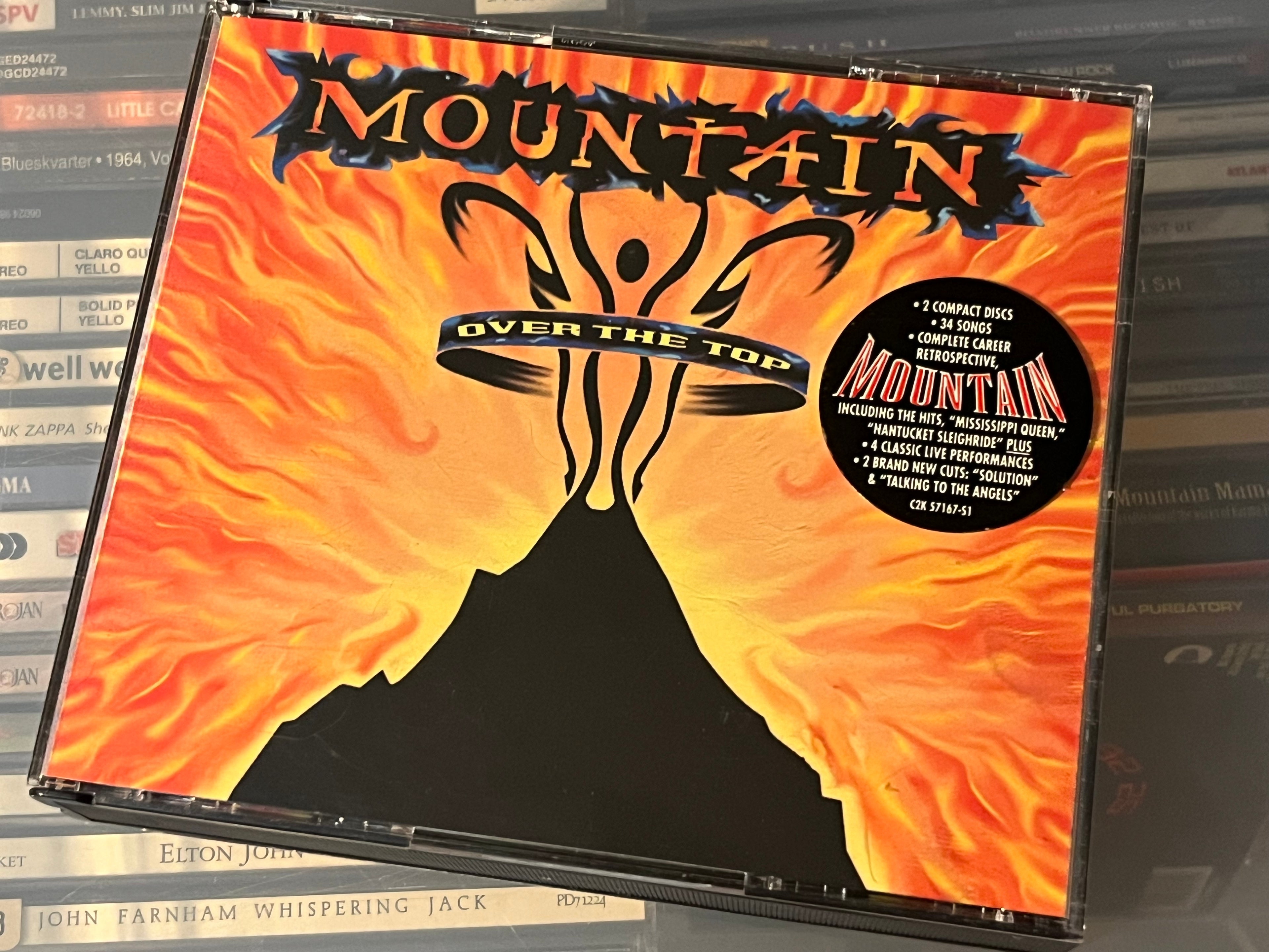 Mountain ‎– Over The Top (NM/NM) US-95 2CD Tjockbox!
