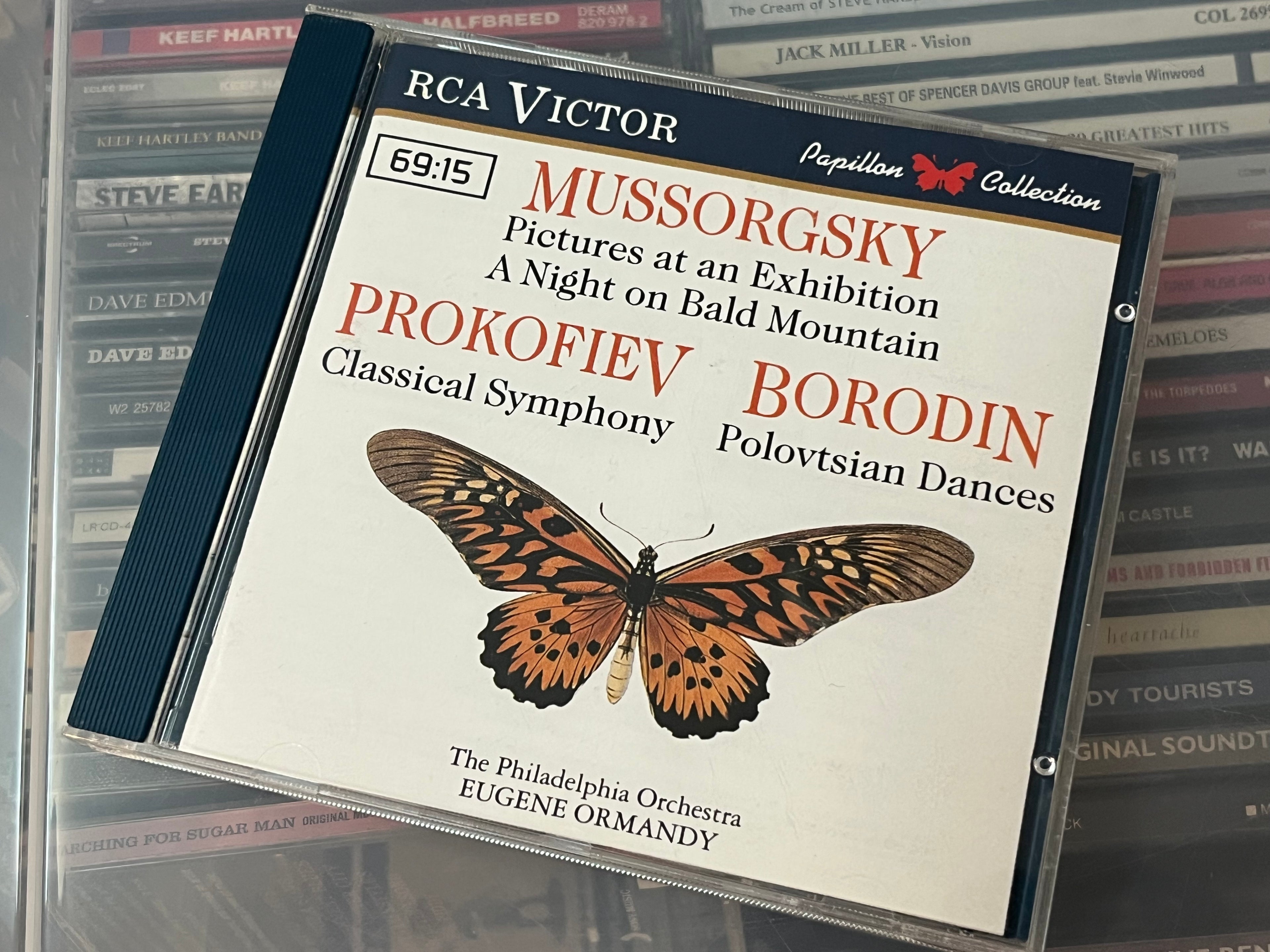 Mussorgsky, Prokofiev, Borodin, The Philadelphia Orchestra / Ormandy – Pictures At An Exhibition / A Night On Bald Mountain / Classical Symphony / Polovtsian Dances (NM/NM)