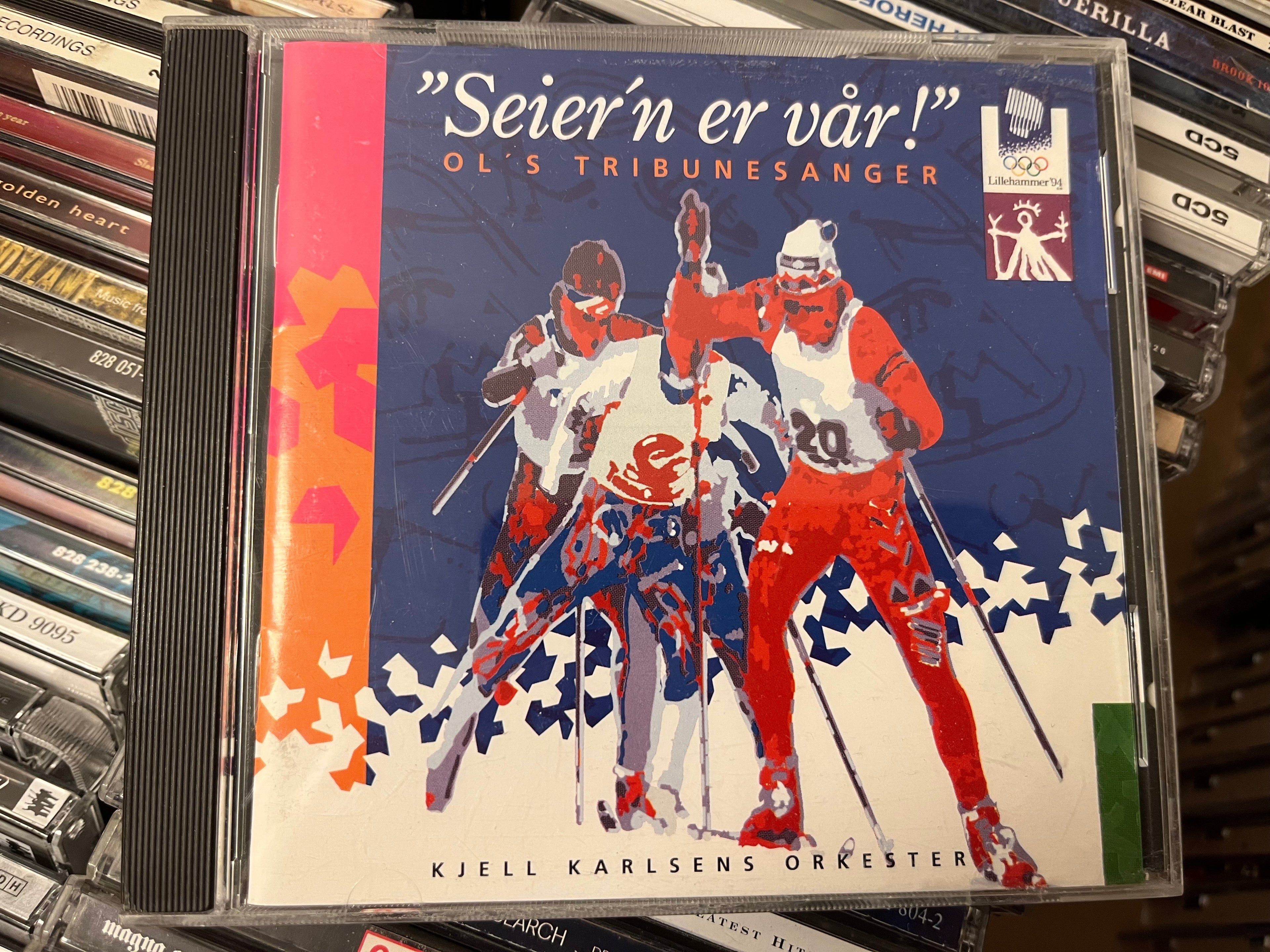 Kjell Karlsens Orkester – Seier'n Er Vår! - OL's Tribunesanger (NM/NM)