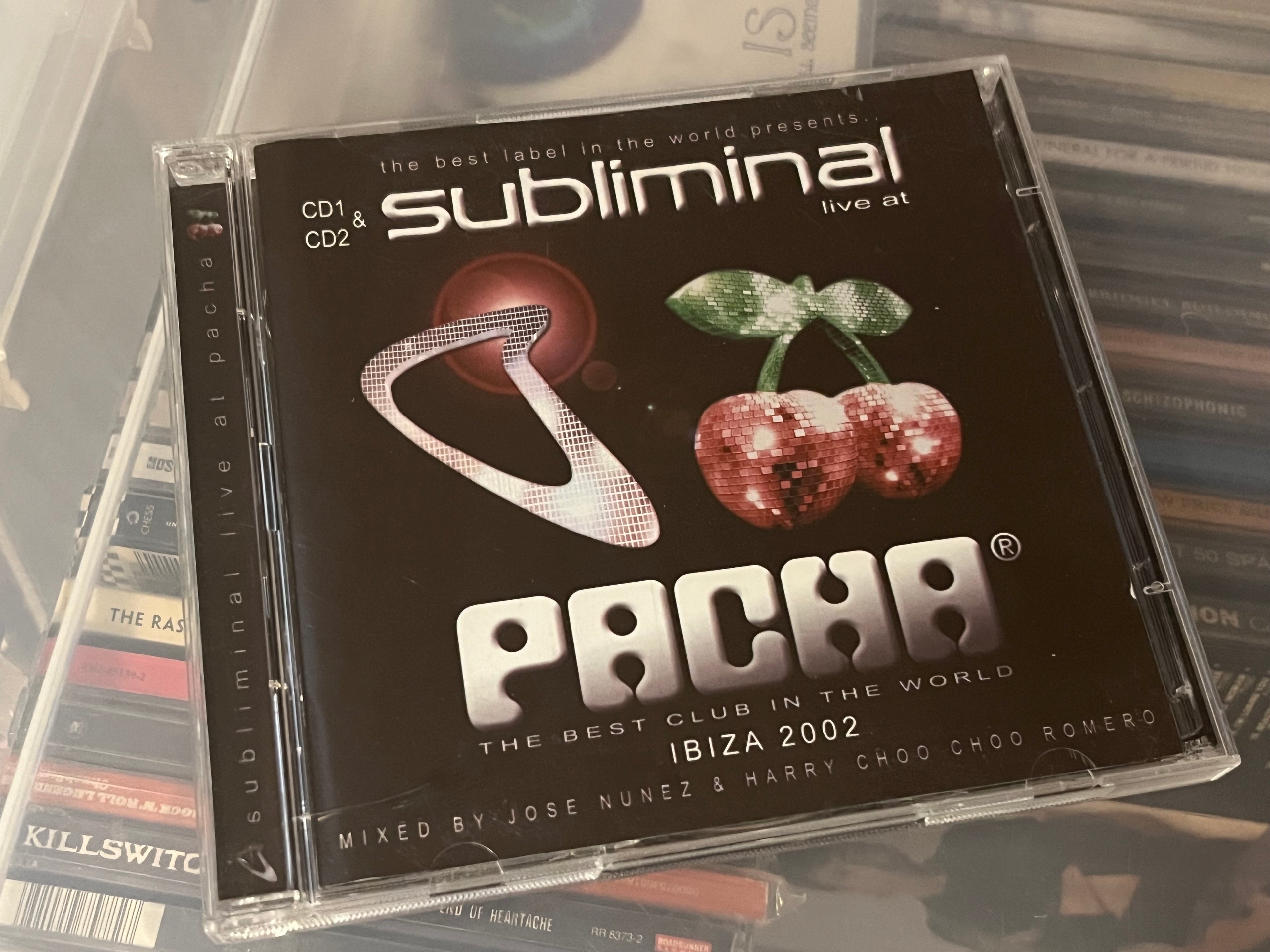 Jose Nunez And Harry Choo Choo Romero ‎– Subliminal Live At Pacha (Ibiza 2002) (NM/NM) 2CD