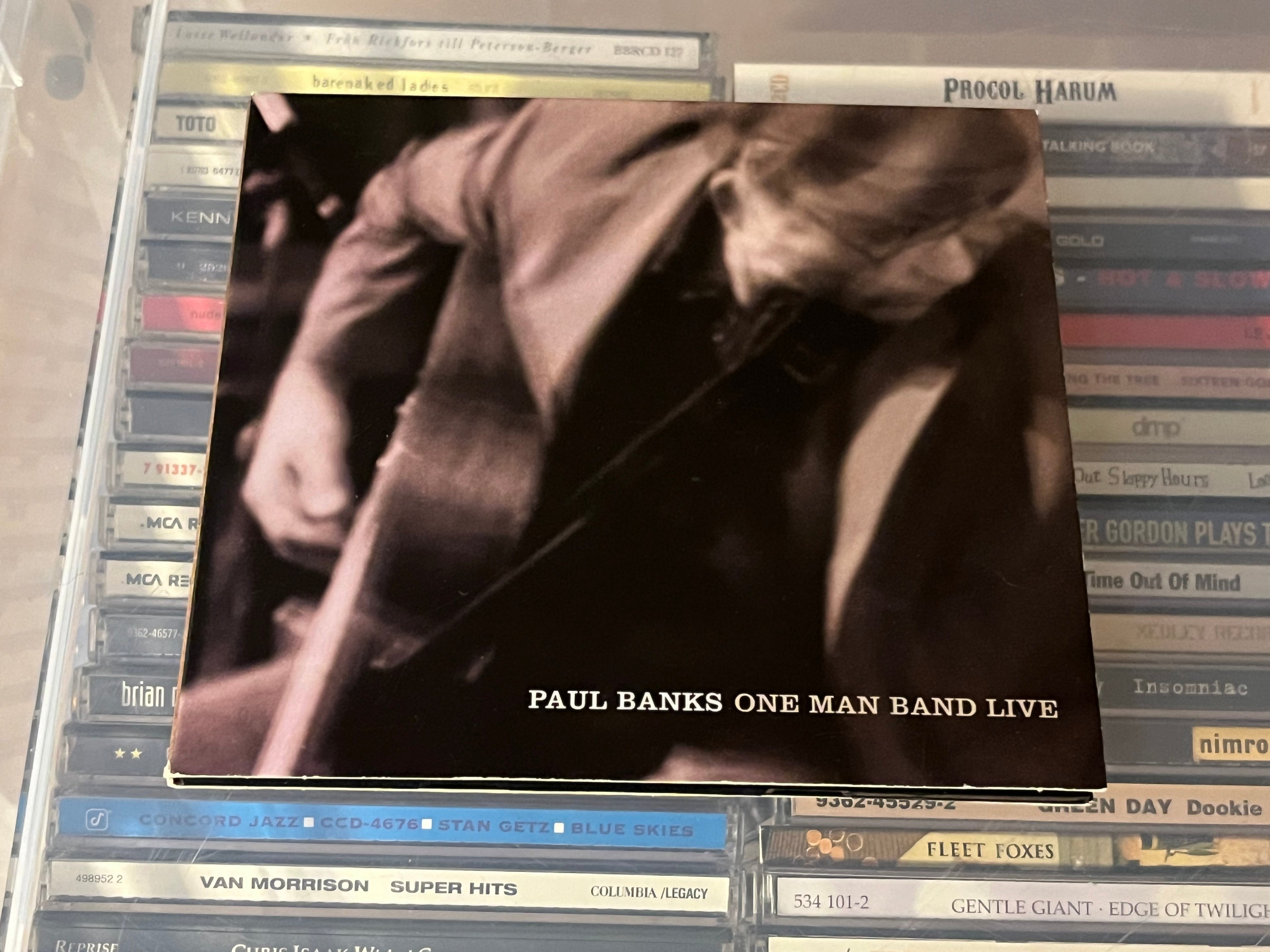 Paul Banks – One Man Band Live (vg+/vg+)  ***SIGNERAD***