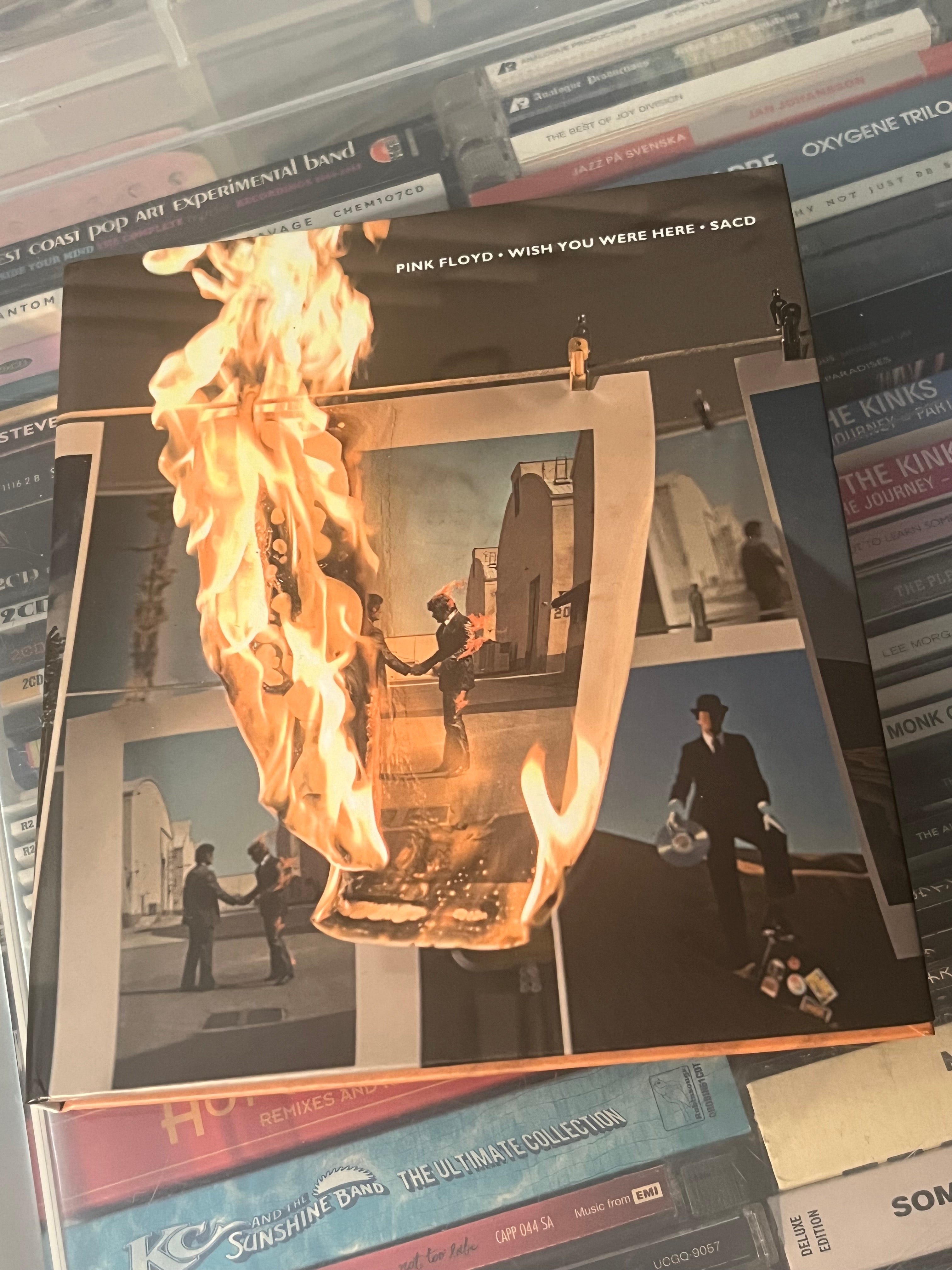 Pink Floyd ‎– Wish You Were Here (NM/NM) 2018 Super Audio-CD Hybrid - Hardcover Book +6 postcards *Analogue Productions*