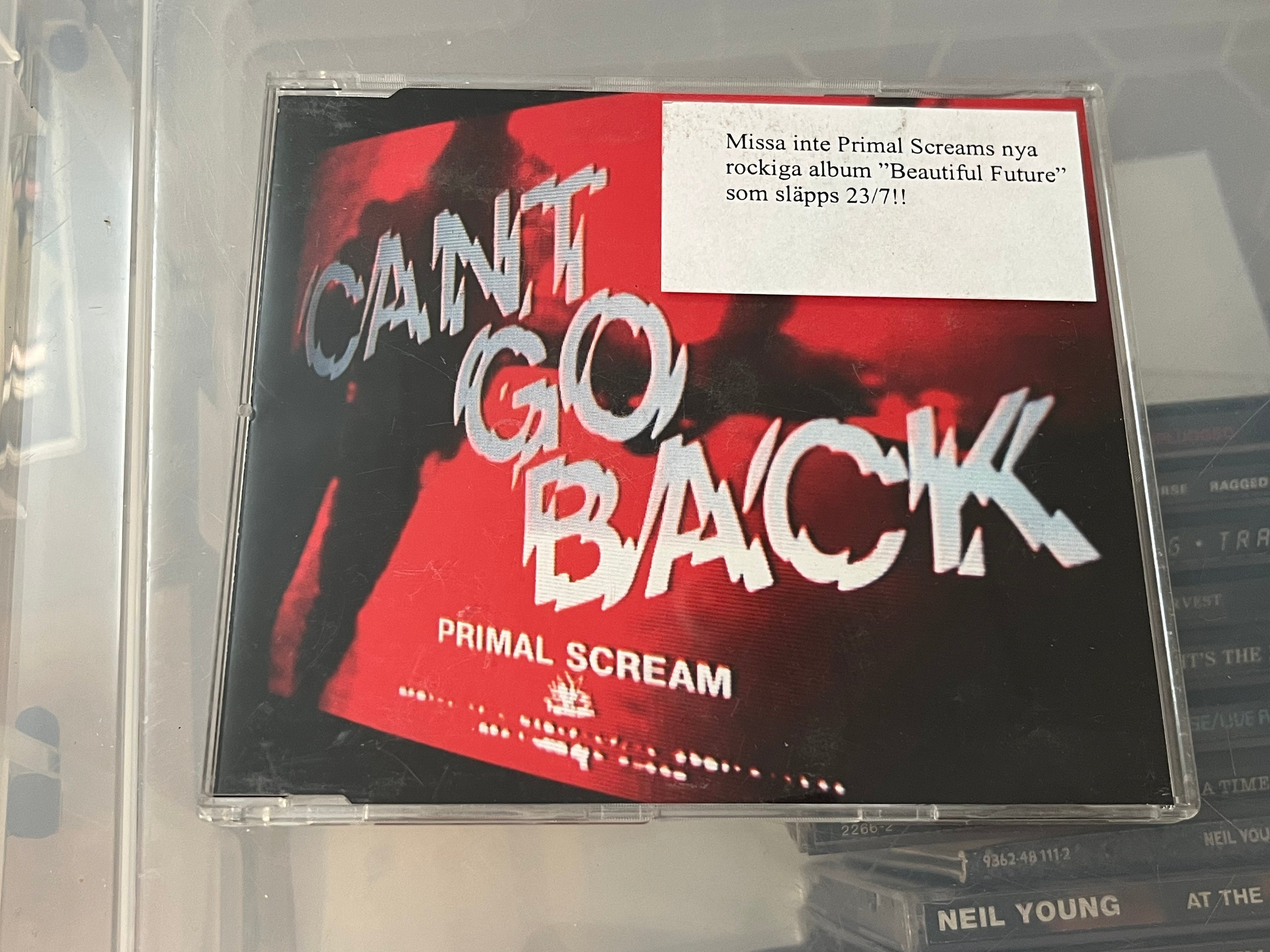 Primal Scream – Can't Go Back (NM/NM) 2-spårs single. Slimcase.