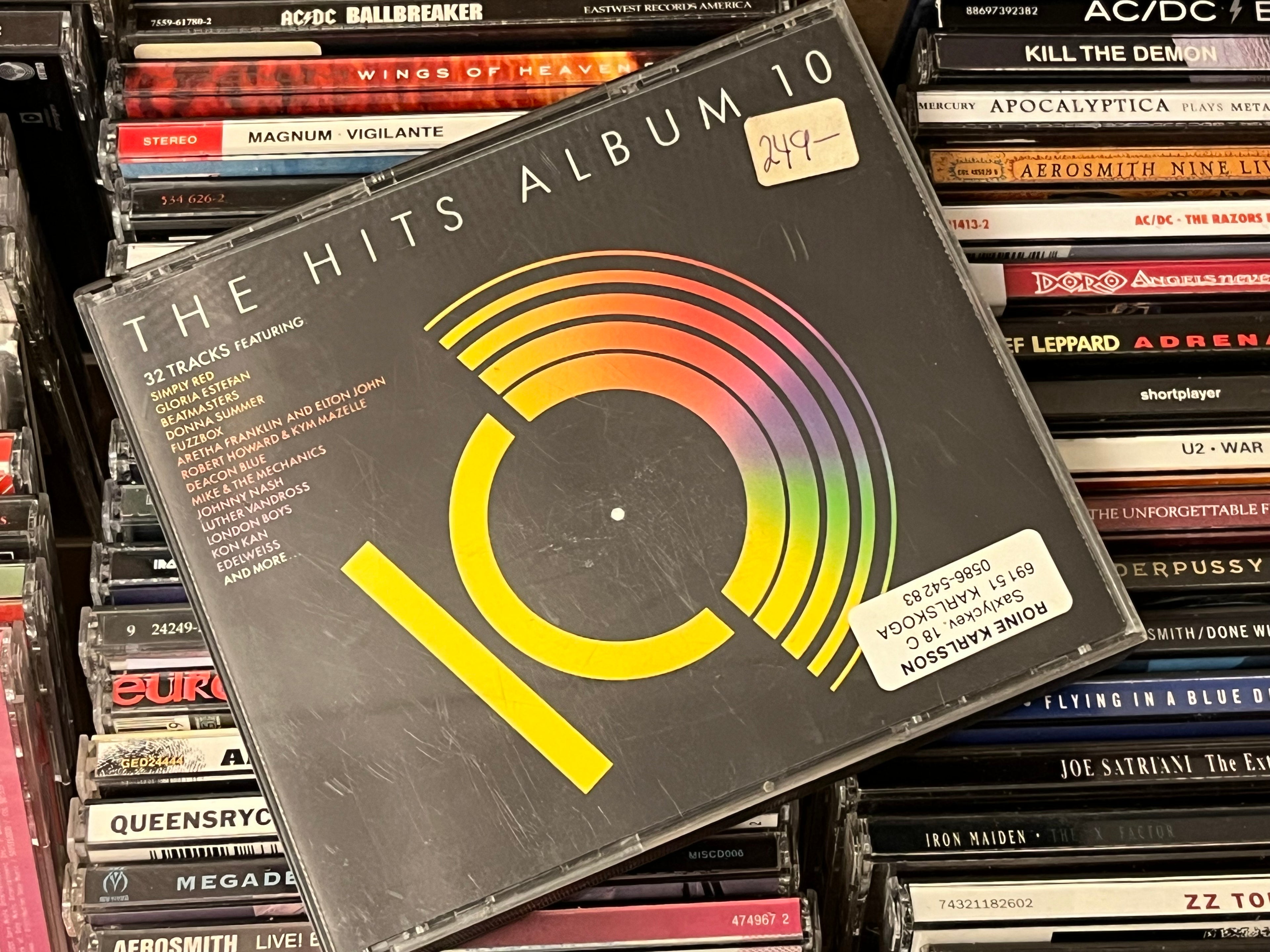 Various ‎– The Hits Album 10 (NM/NM) 2CD Tjockbox