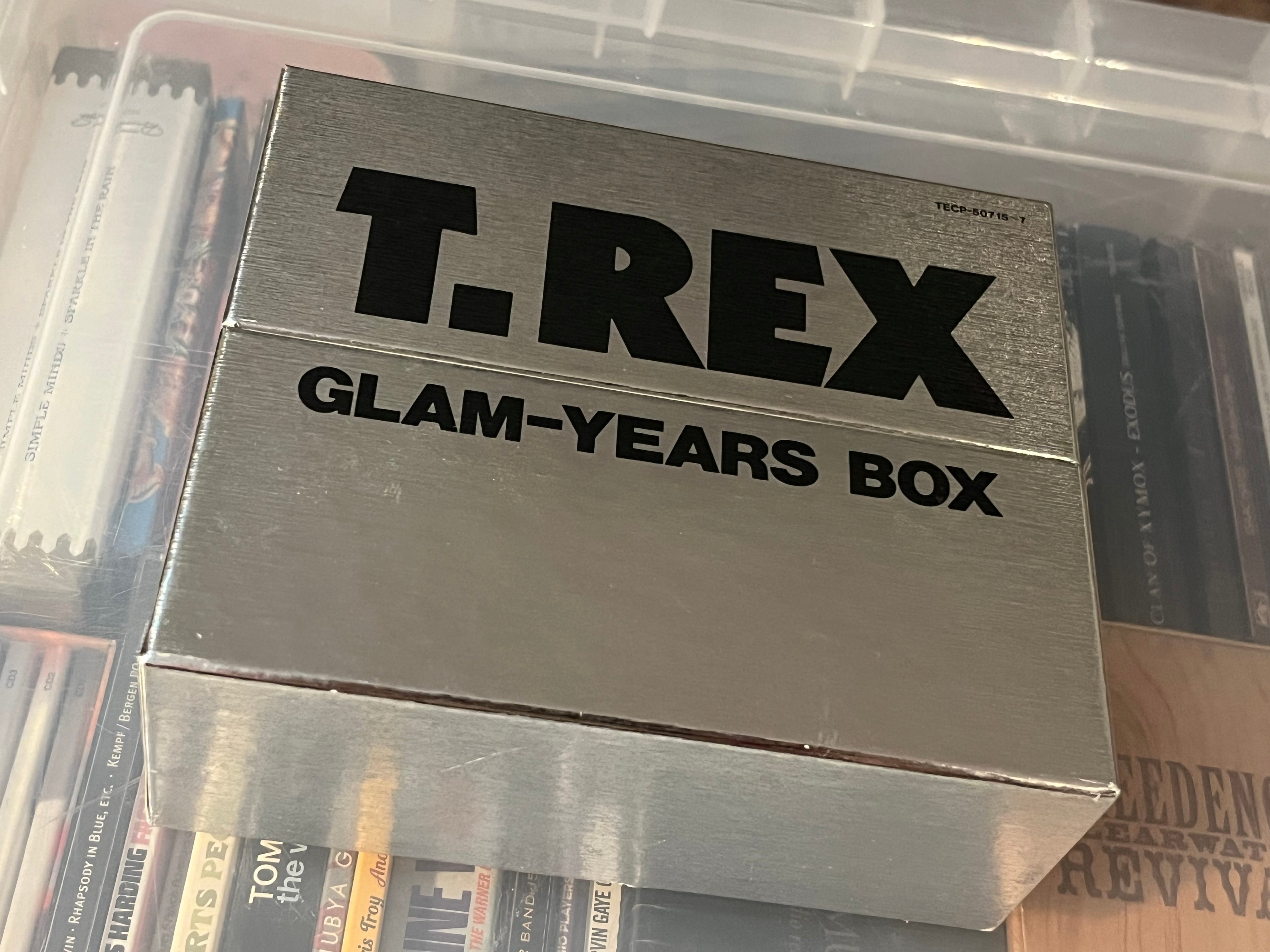 T. Rex ‎– Glam-Years Box (NM/NM) JAPAN-91 3CD Box! +3 coasters