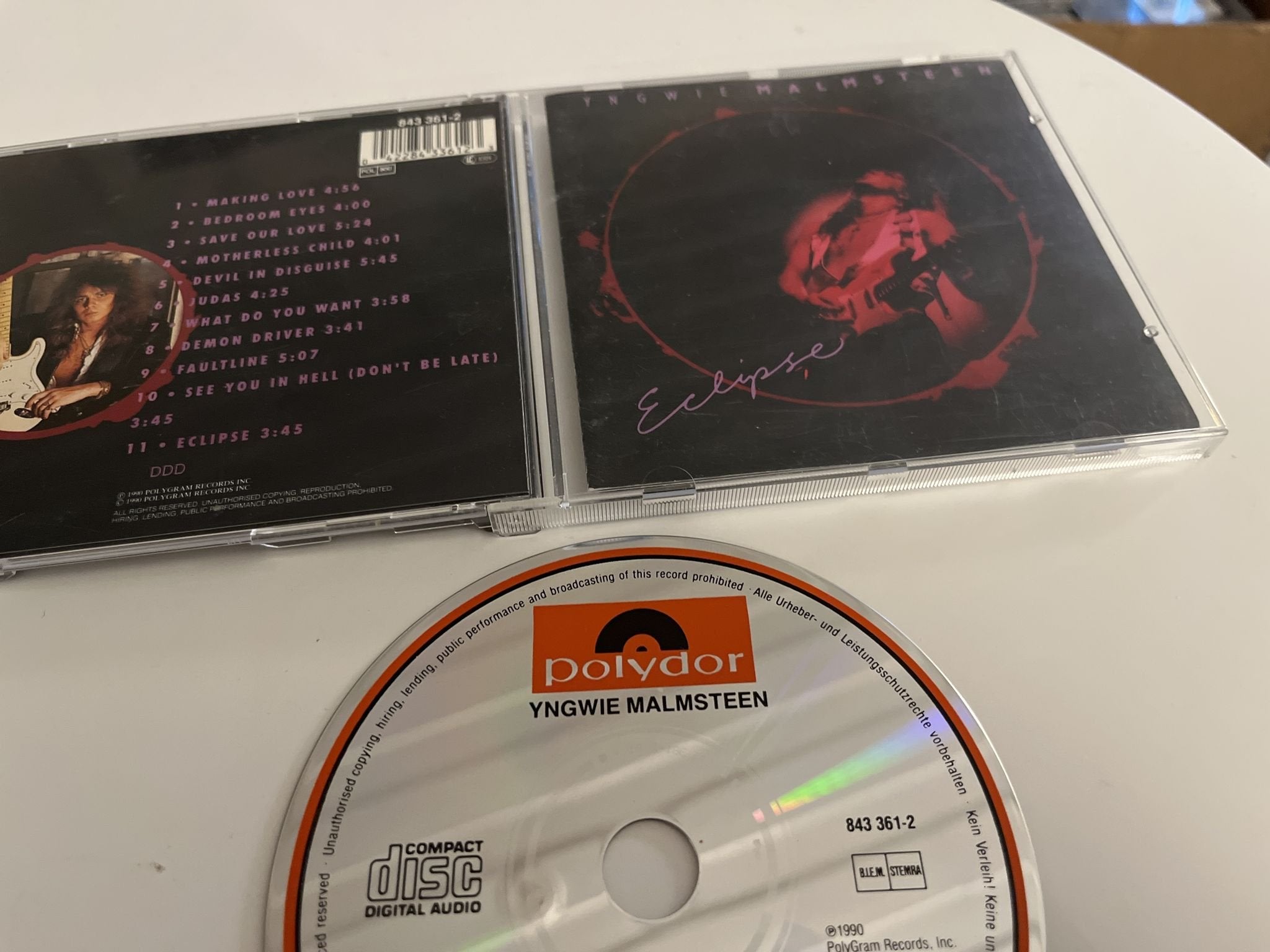 Yngwie Malmsteen - Eclipse (vg+/vg+)
